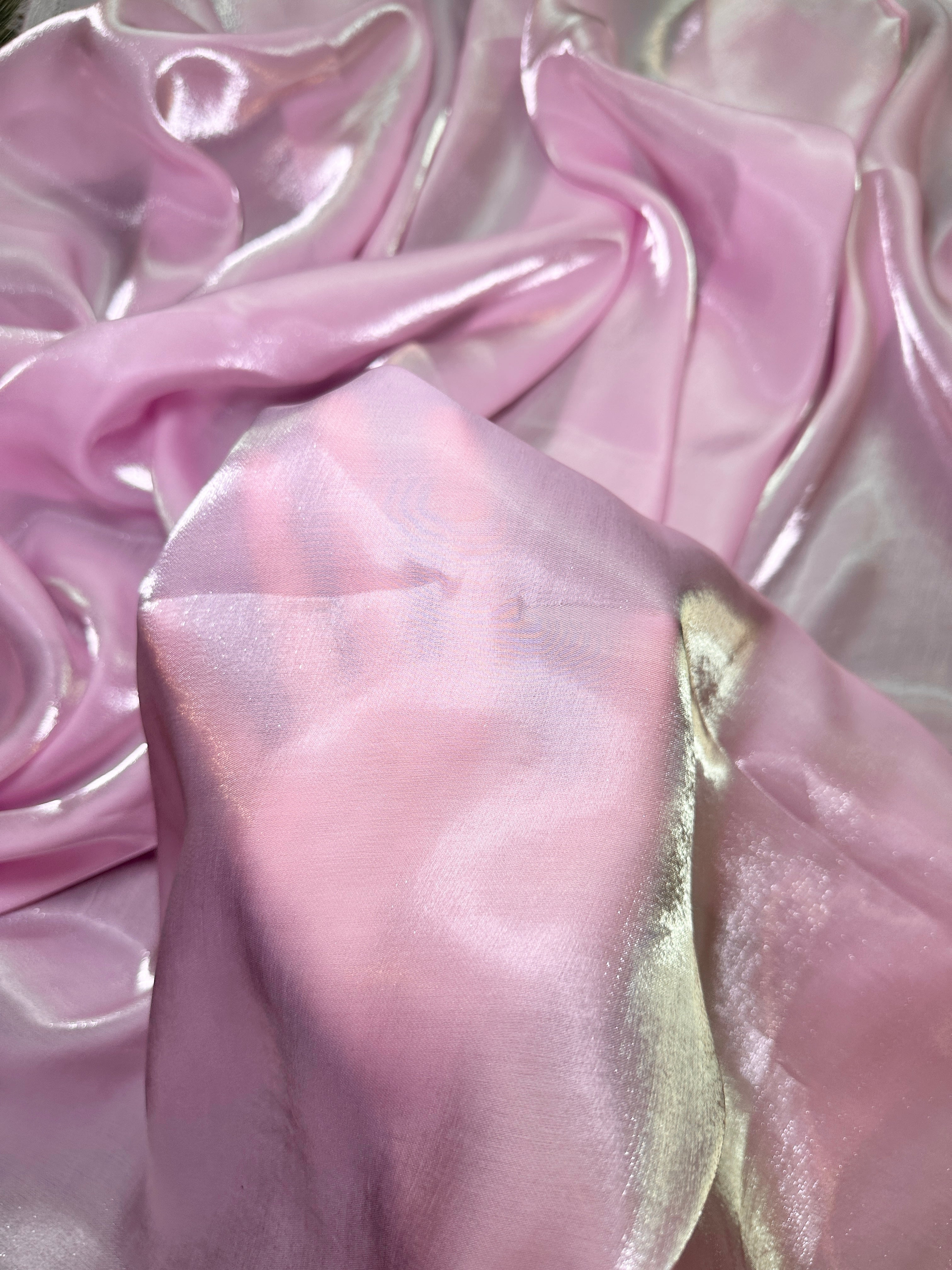 Baby Pink Water Liquid Shimmery Chiffon, Fabric Store, Sewing Store, Cheap Fabric Store, Kiki Textiles, Textile by the Yard