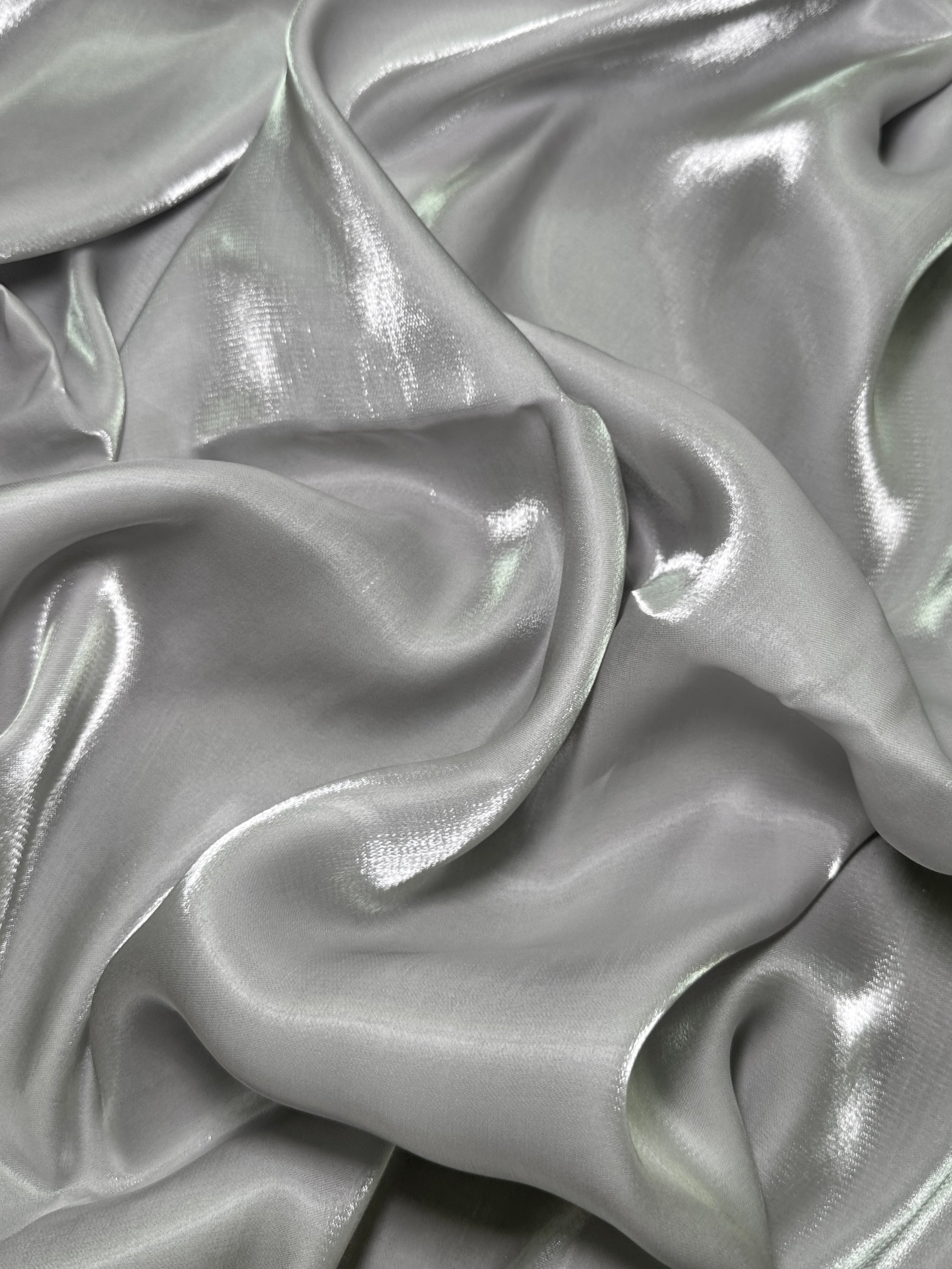 Silver Water Liquid Shimmery Chiffon, Fabric Store, Sewing Store, Cheap Fabric Store, Kiki Textiles, Textile by the Yard