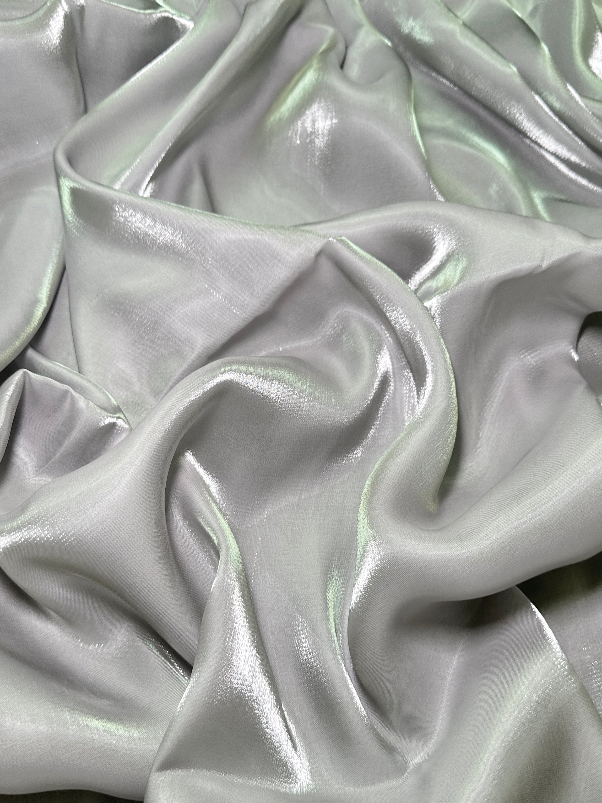Silver Water Liquid Shimmery Chiffon, Fabric Store, Sewing Store, Cheap Fabric Store, Kiki Textiles, Textile by the Yard
