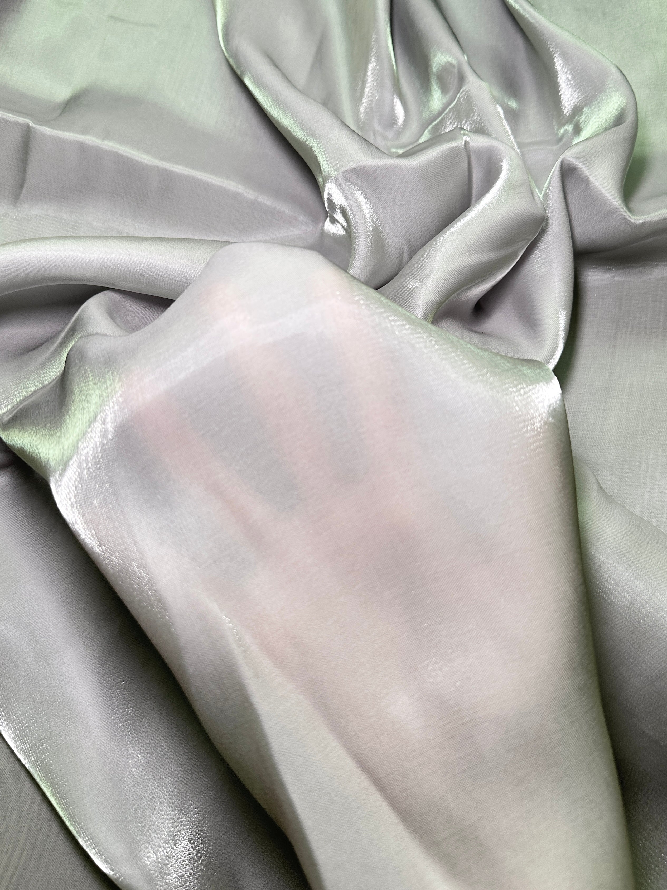 Silver Water Liquid Shimmery Chiffon, Fabric Store, Sewing Store, Cheap Fabric Store, Kiki Textiles, Textile by the Yard