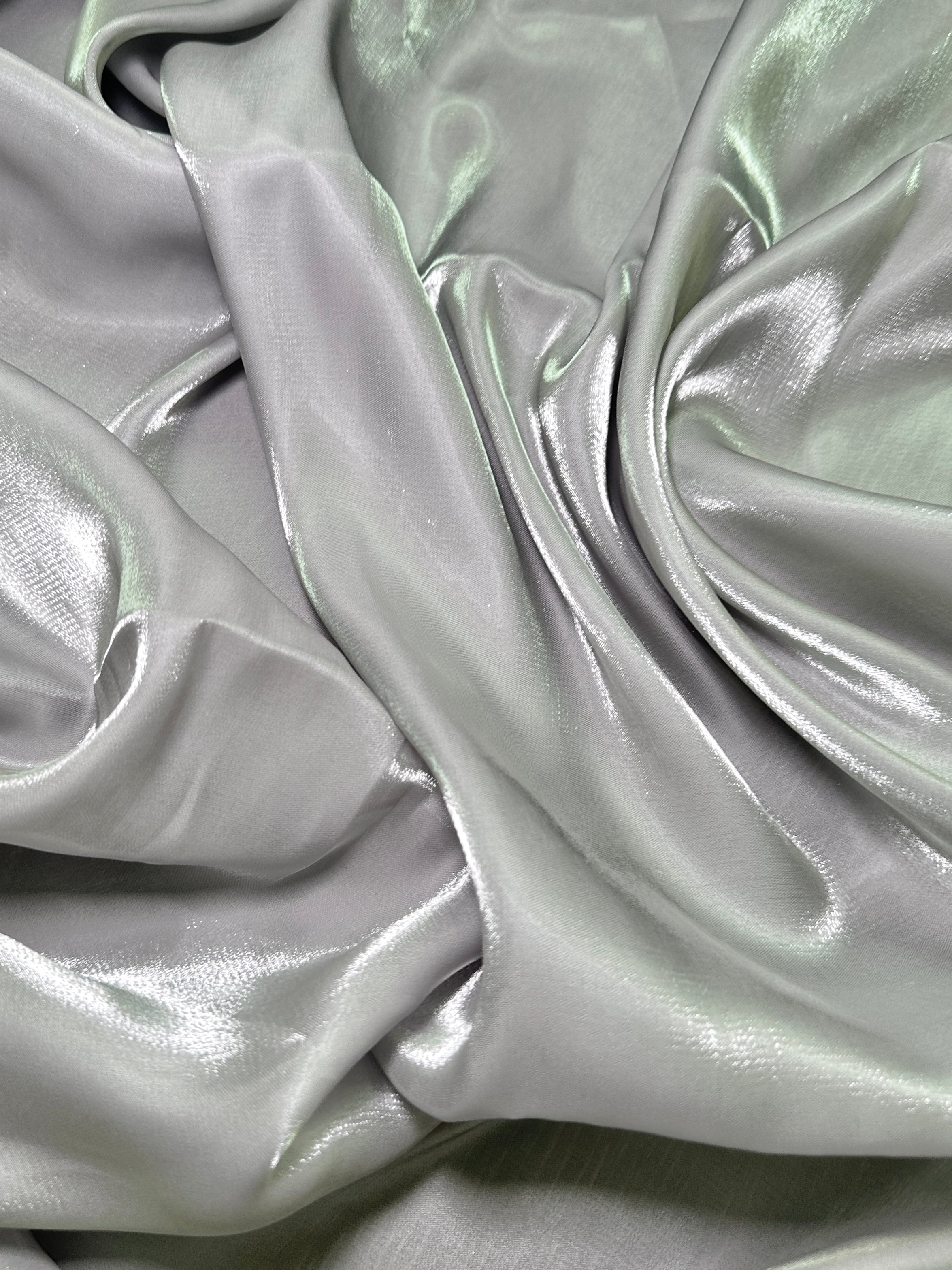 Silver Water Liquid Shimmery Chiffon, Premium Glittery Chiffon, Wet Chiffon, Shimmery Chiffon, Fancy fabric, Luxurious liquid fabric, Chiffon for women