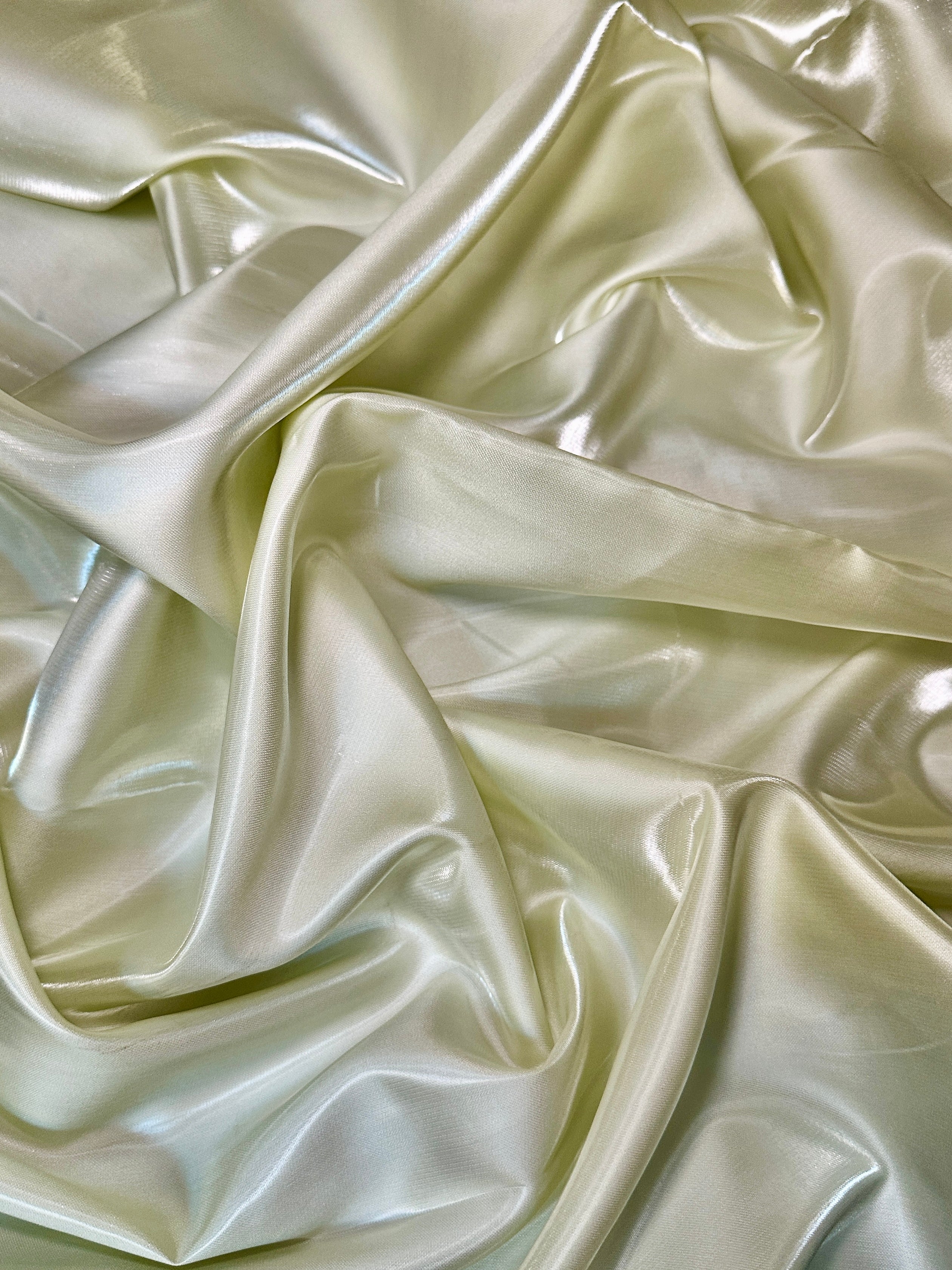 Ivory Pearl Liquid Bridal Satin, Luxury Silky Satin, Liquid Bridal Satin, Silky Satin, Premium Stretch Bridal Satin, Satin for Bride, Satin for Women, Satin in Low Price, Cheap Satin, Satin on Sale