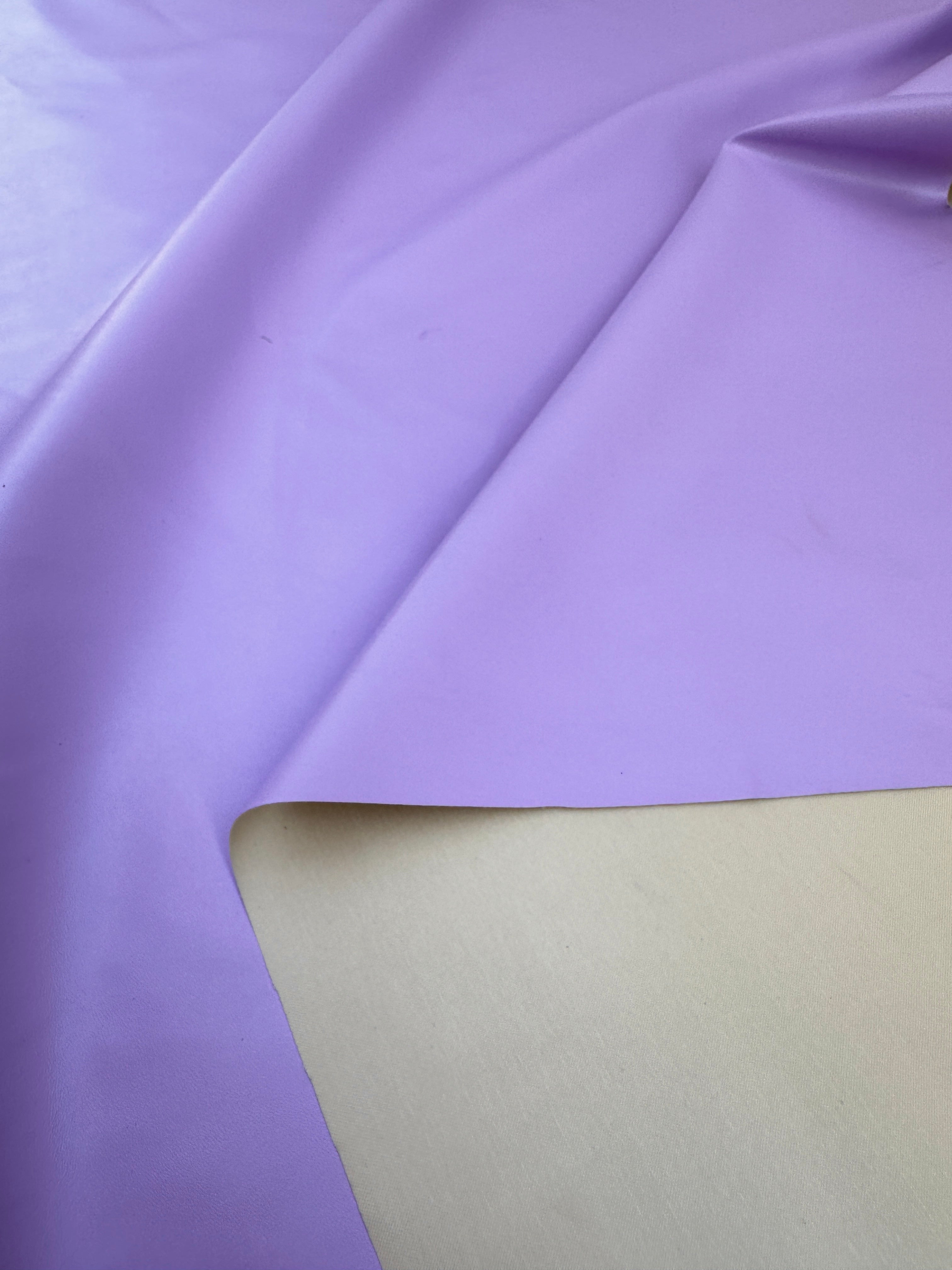 lavender stretch faux leather, stretch faux leather on sale, stretch faux leather on discount, stretch faux leather for woman,stretch faux leather for brazzer, purple stretch faux leather, light purple stretch faux leather, stretch faux leather for winter, stretch faux leather on demand, premium quality stretch faux leather