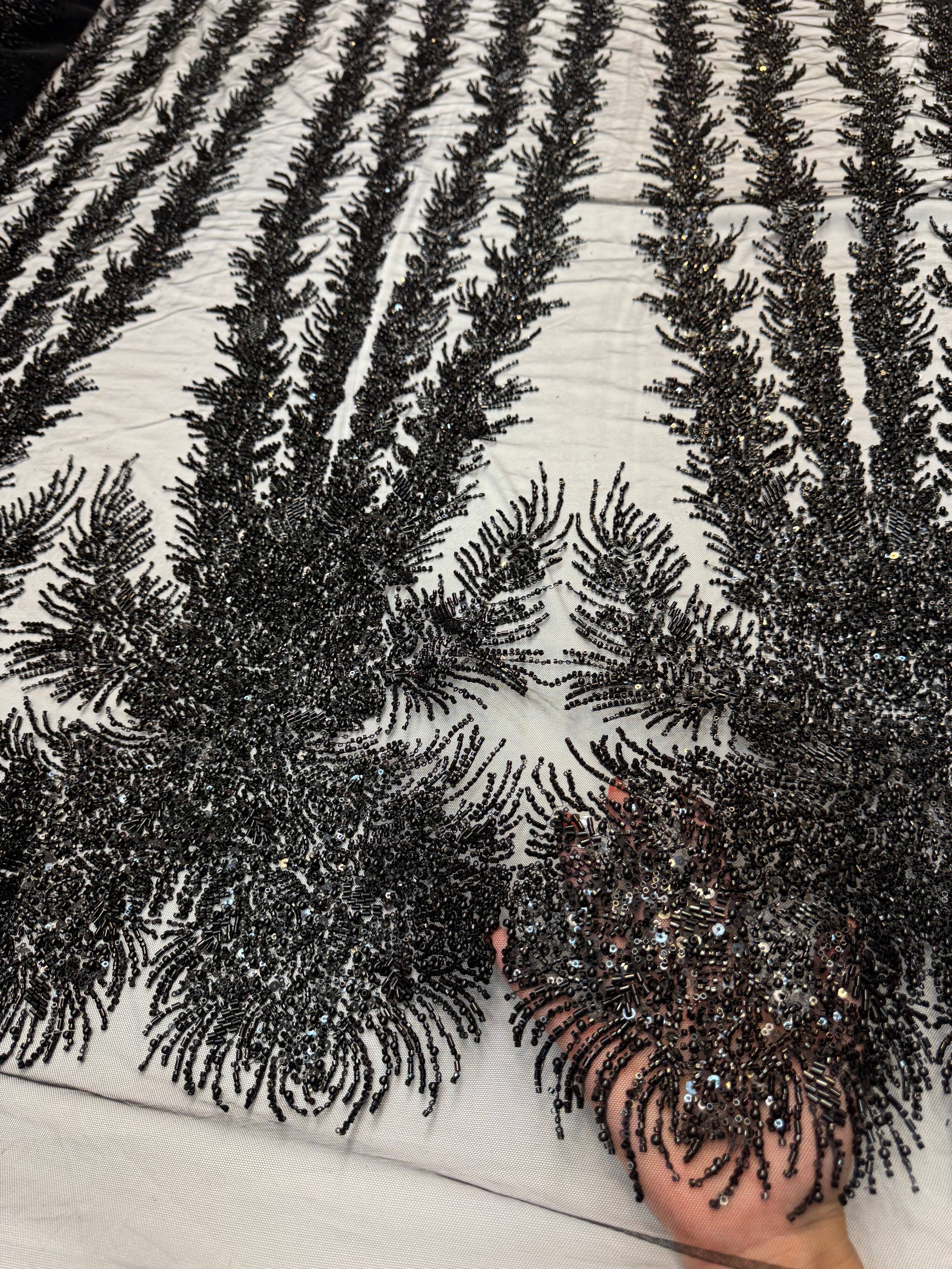 Black Fireworks Beaded Couture Lace, Kiki Sewing Store, Kiki Luxury Fabric, Cheap Fabric Store, Kiki Textiles, Kiki Textile by the Yard, Kiki Textile USA
