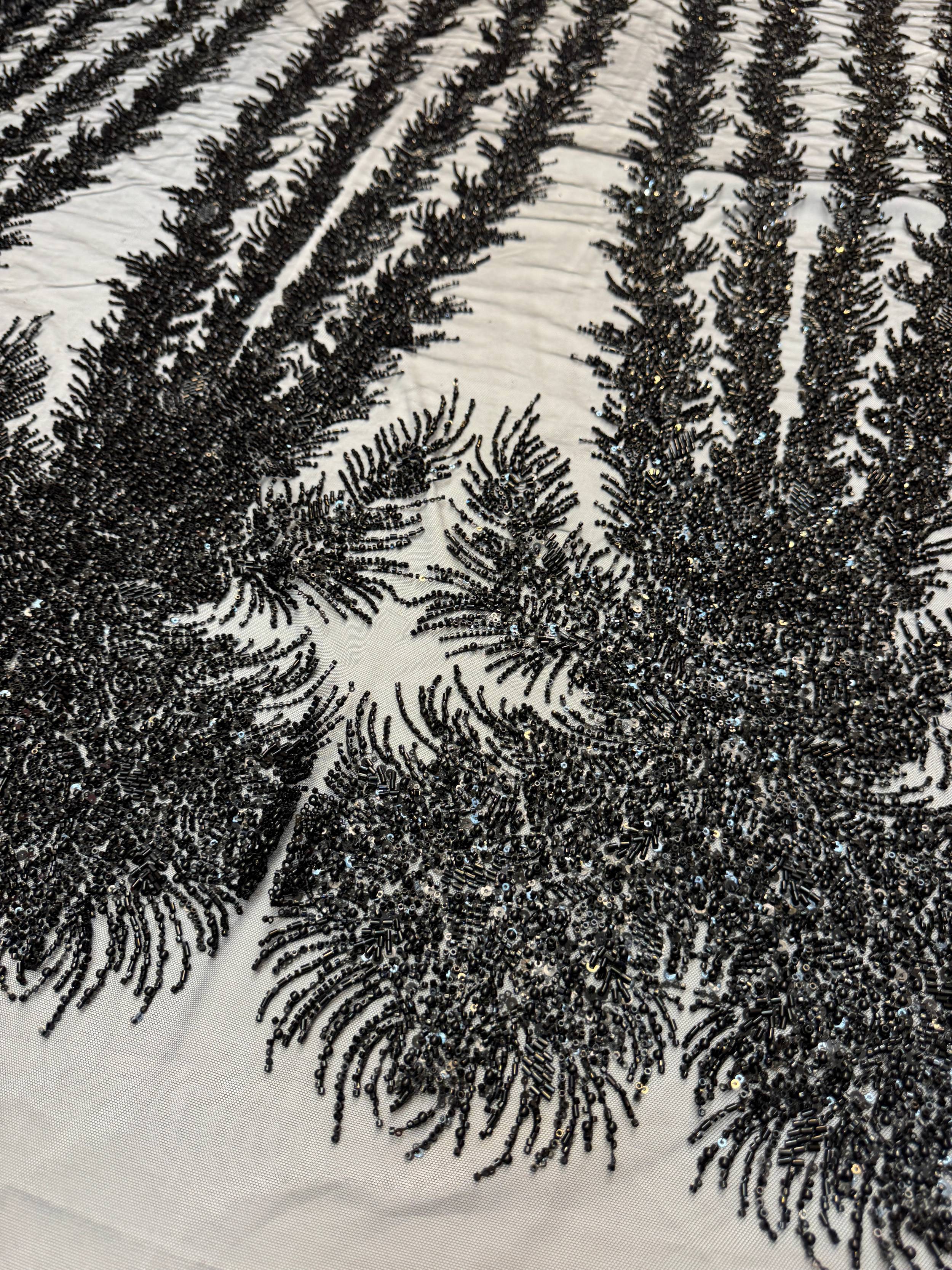 Black Fireworks Beaded Couture Lace, Kiki Sewing Store, Kiki Luxury Fabric, Cheap Fabric Store, Kiki Textiles, Kiki Textile by the Yard, Kiki Textile USA