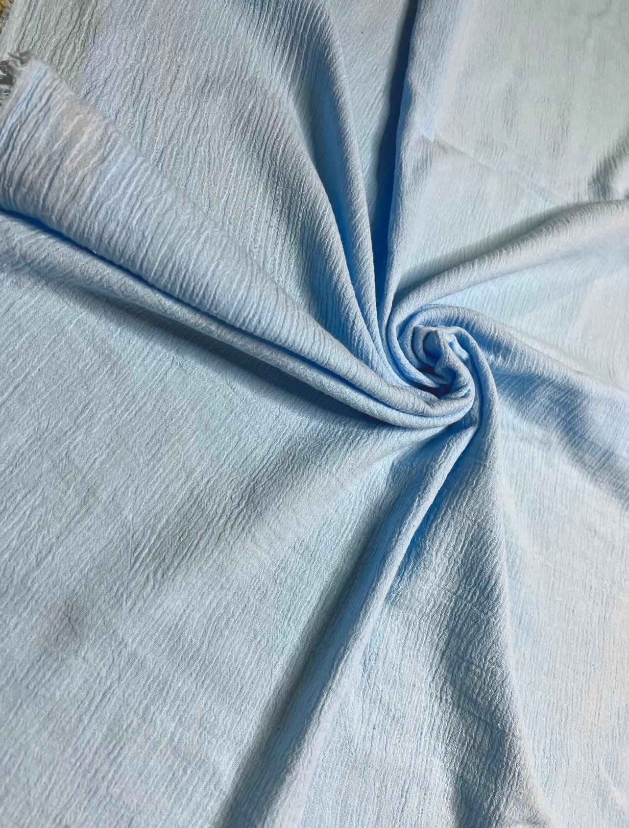 light blue Cotton Gauze, cotton gauze fabric, baby blue gauze fabric, dark blue gauze, cotton for woman, double gauze cheap, coton gauze for bride, cotton gauze in low price