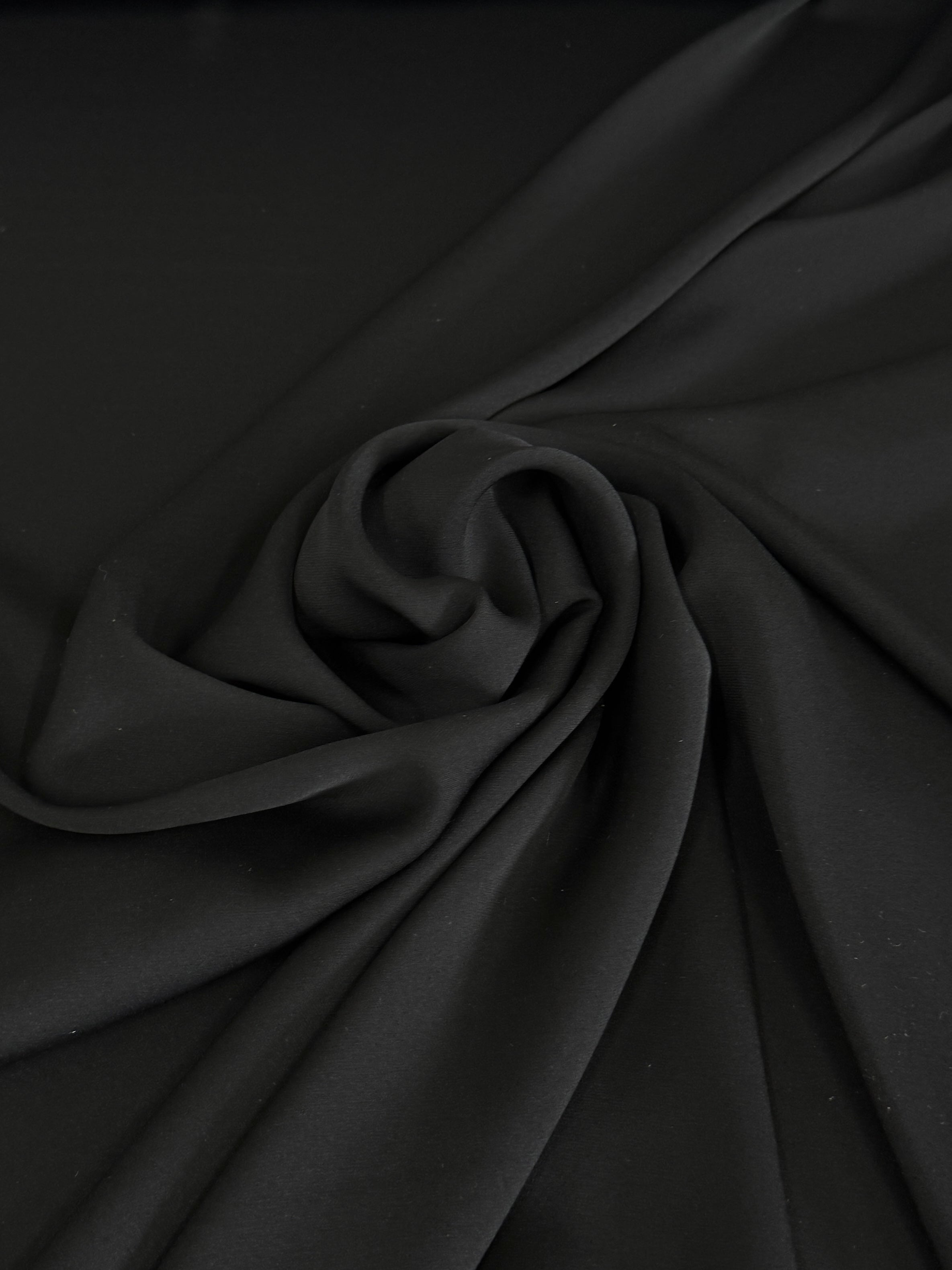 Black Silk Crepe De Chine, Kiki Sewing Store, Kiki Luxury Fabric, Cheap Fabric Store, Kiki Textiles, Kiki Textile by the Yard, Kiki Textile USA