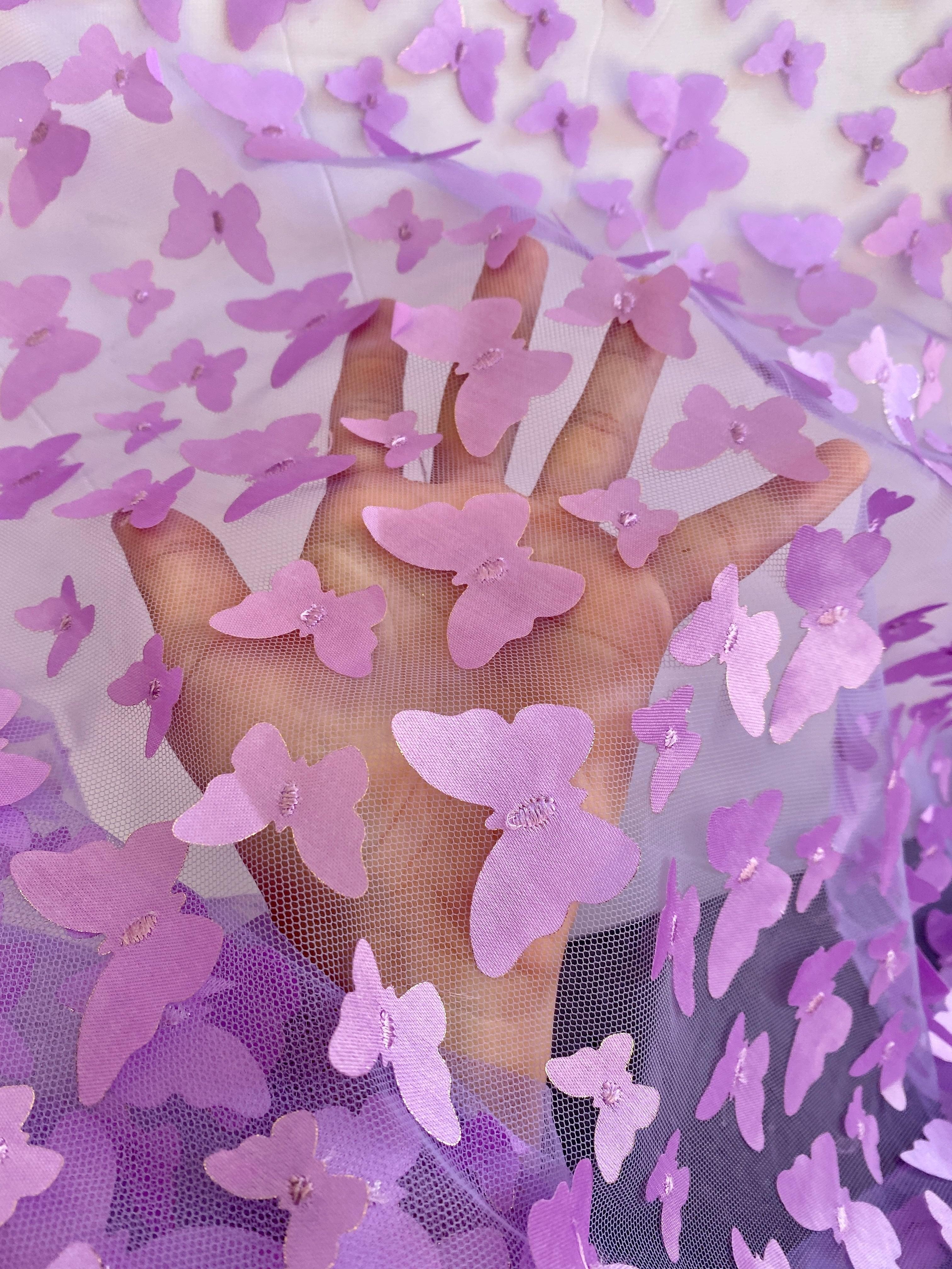 3D Lavender Butterflies