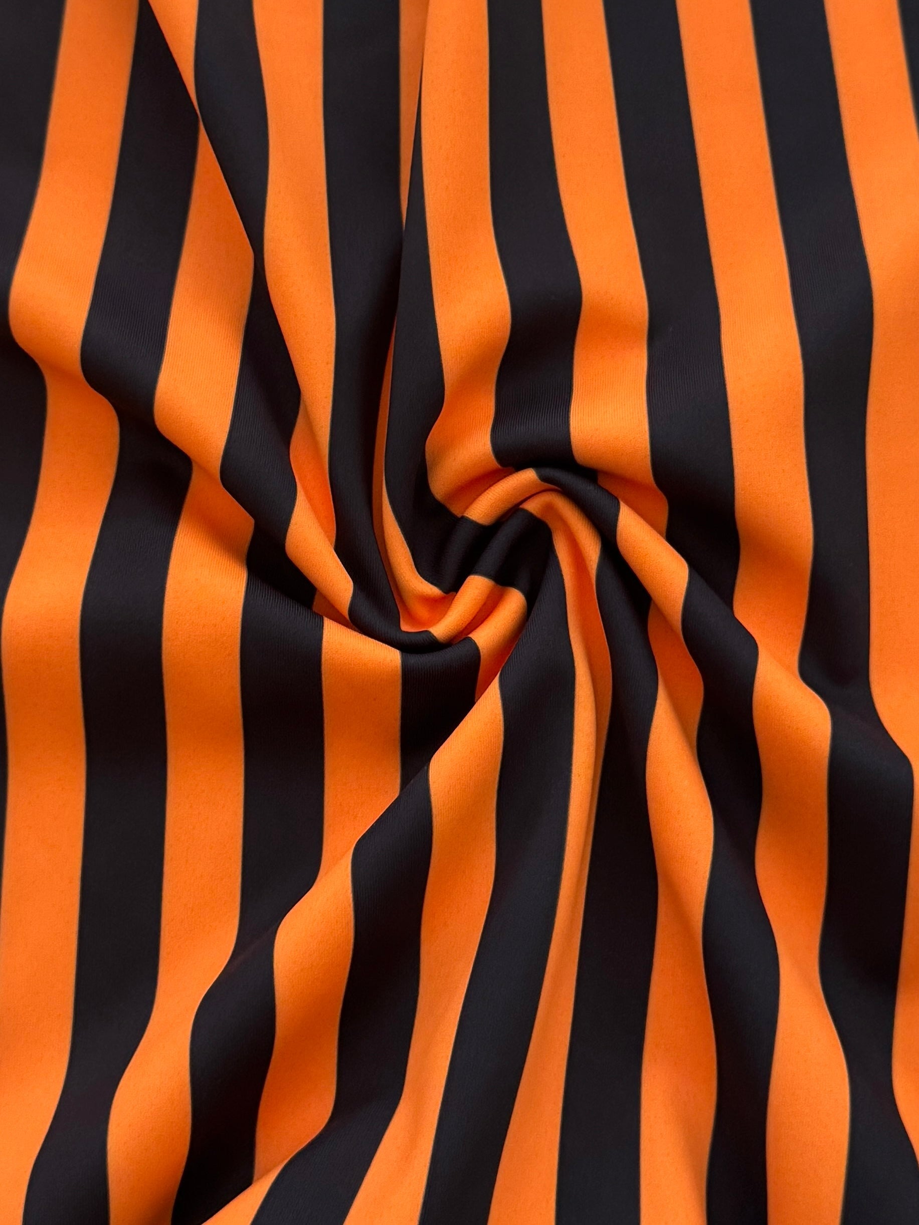 Orange 1-2 Inch Stripe Print Nylon Spandex, Kiki Sewing Store, Kiki Luxury Fabric, Cheap Fabric Store, Kiki Textiles, Kiki Textile by the Yard, Kiki Textile USA