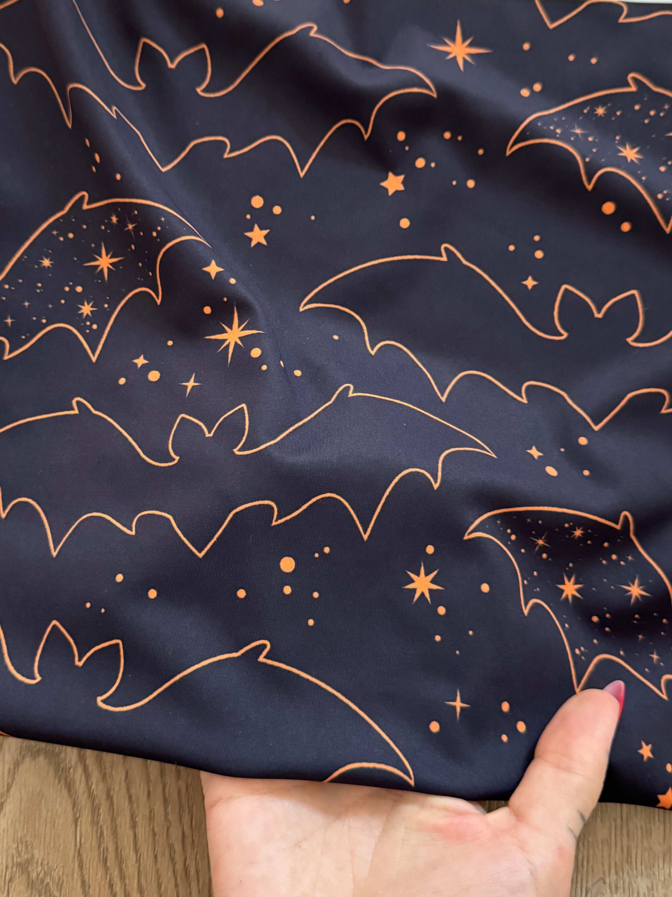 Celestial Bats Print Nylon Spandex, Kiki Sewing Store, Kiki Luxury Fabric, Cheap Fabric Store, Kiki Textiles, Kiki Textile by the Yard, Kiki Textile USA