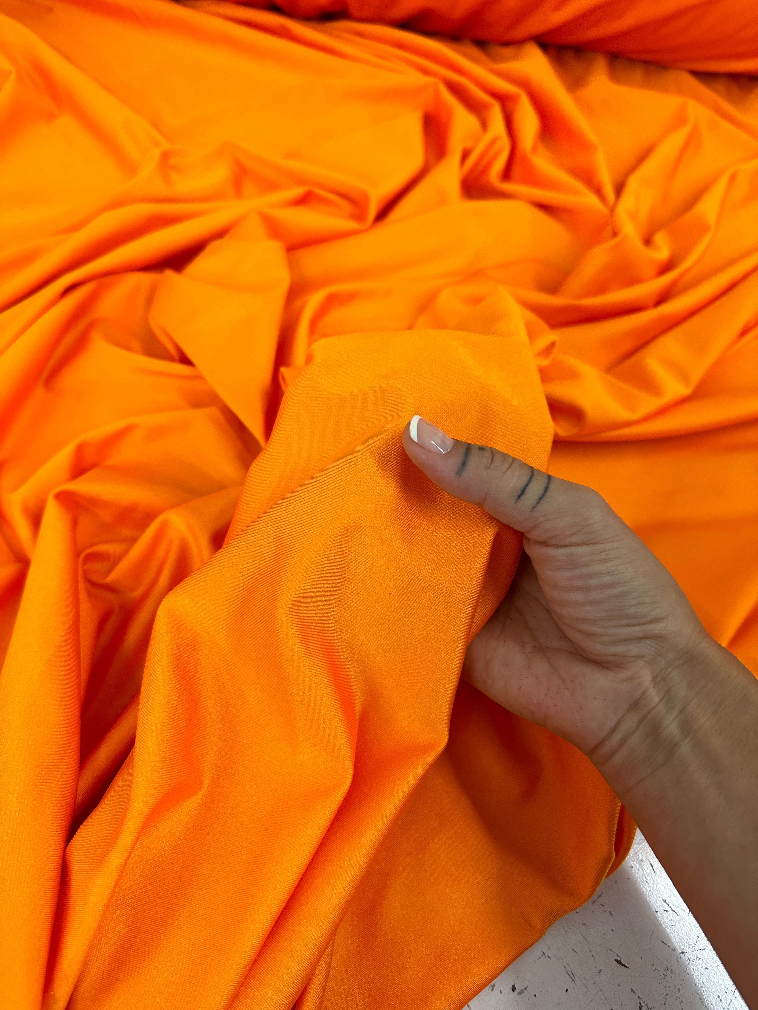 Bright Orange Yoga Spandex