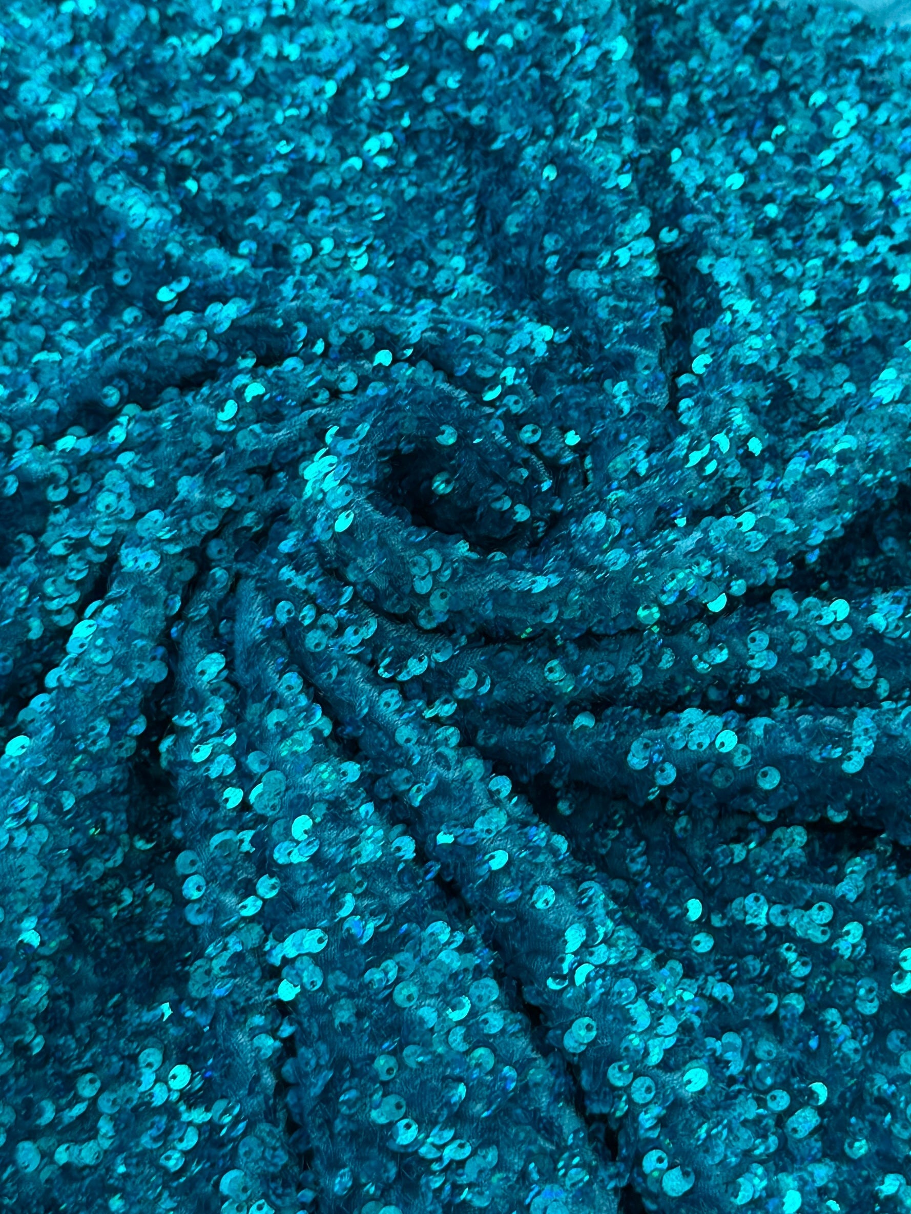 Iridescent Turquoise Sequin on Velvet ( Exclusive Color), Kiki Sewing Store, Kiki Luxury Fabric, Cheap Fabric Store, Kiki Textiles, Kiki Textile by the Yard, Kiki Textile USA