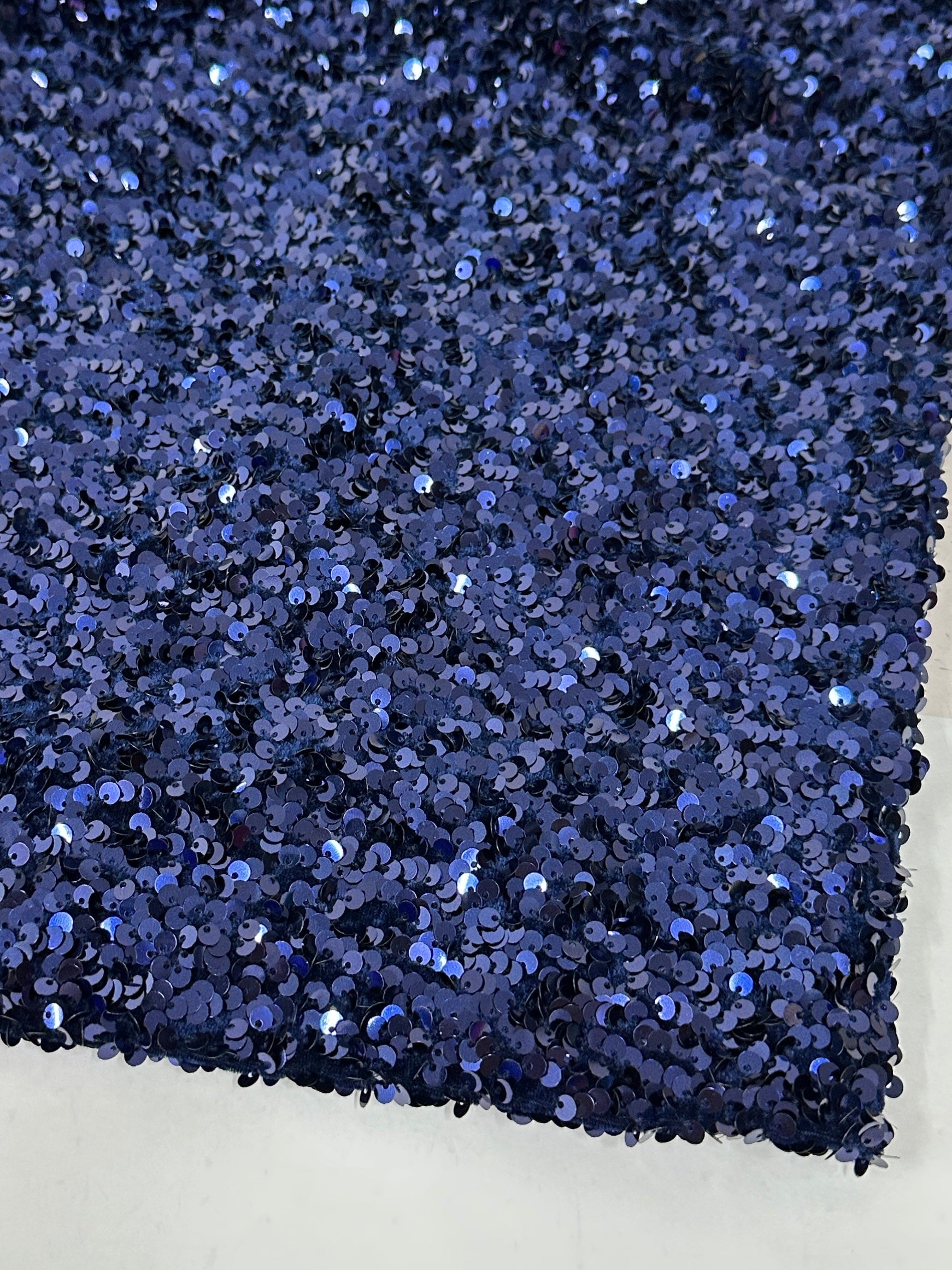 navy blue Sequin on Velvet, blue sequin on velvet, dark blue sequin on velvet, light blue sequin on velvet, velvet on discount, velvet on sale, buy velvet online, kikitextile velvet, premium velvet, velvet for gown, velvet for woman, velvet for bride