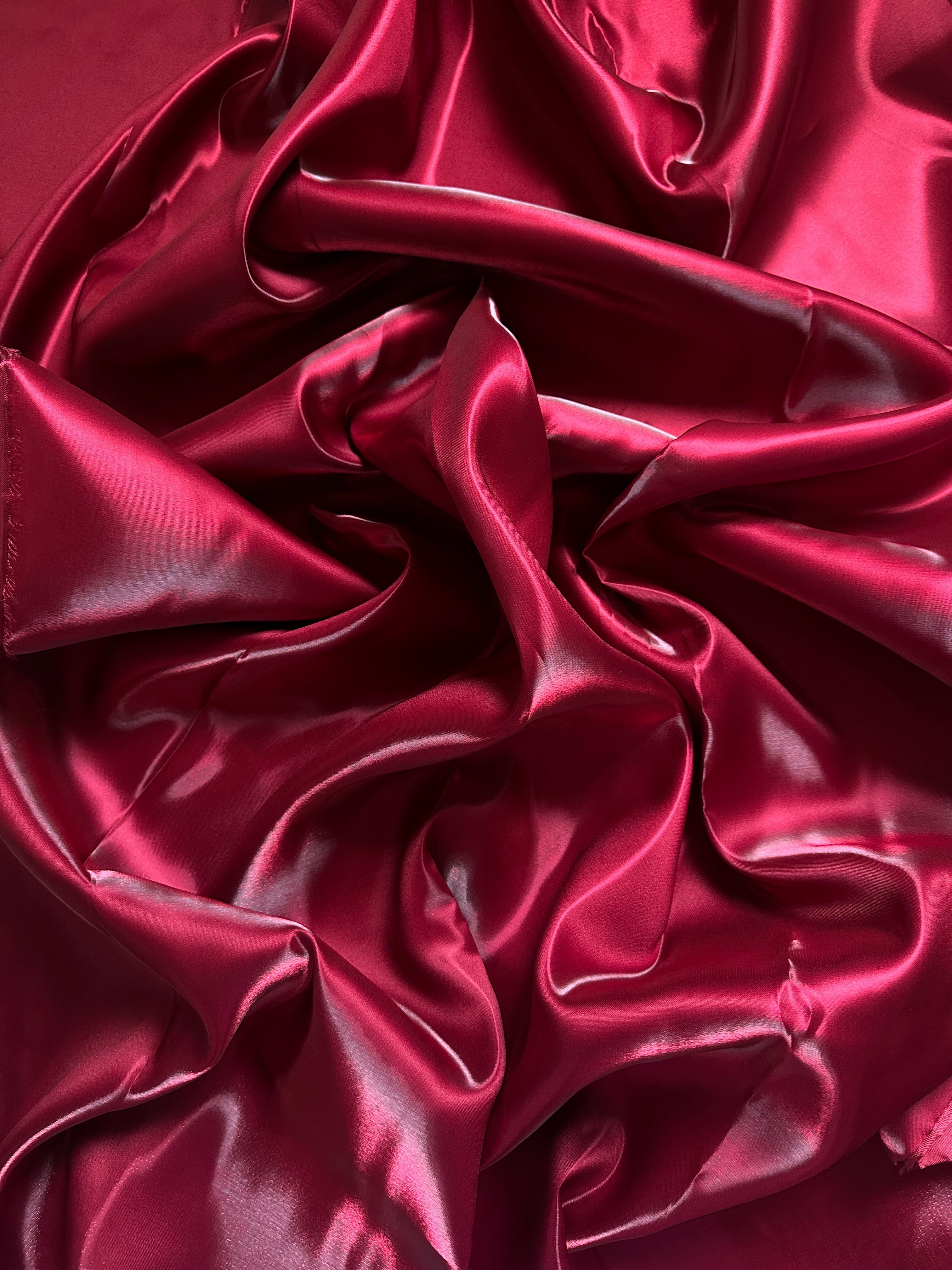 Burgundy Liquid Bridal Satin, Luxury Silky Satin, Liquid Bridal Satin, Silky Satin, Premium Stretch Bridal Satin, Satin for Bride, Satin for Women, Satin in Low Price, Cheap Satin, Satin on Sale
