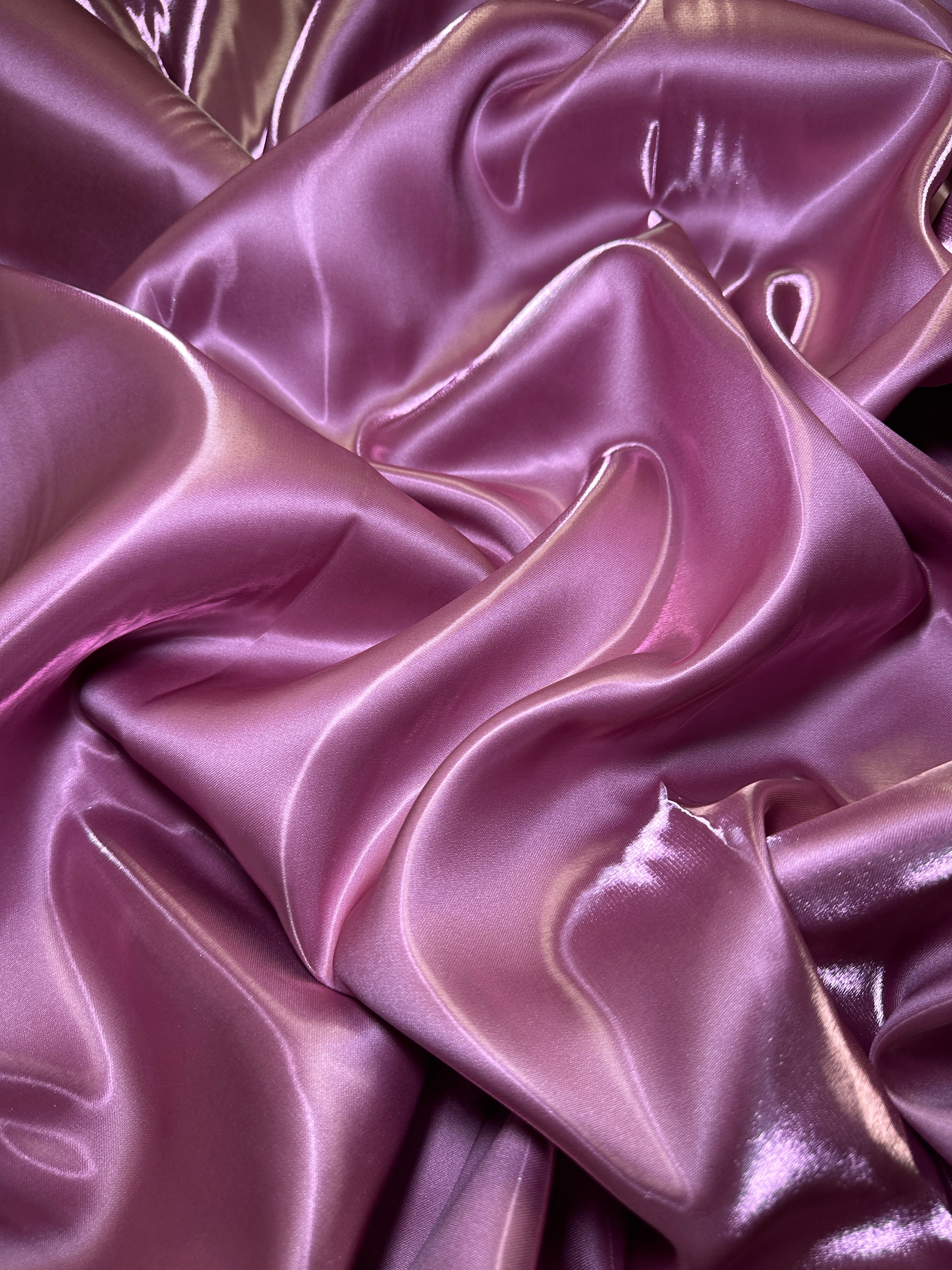 Mauve Liquid Satin, Luxury Silky Satin, Liquid Bridal Satin, Silky Satin, Premium Stretch Bridal Satin, Satin for Bride, Satin for Women, Satin in Low Price, Cheap Satin, Satin on Sale