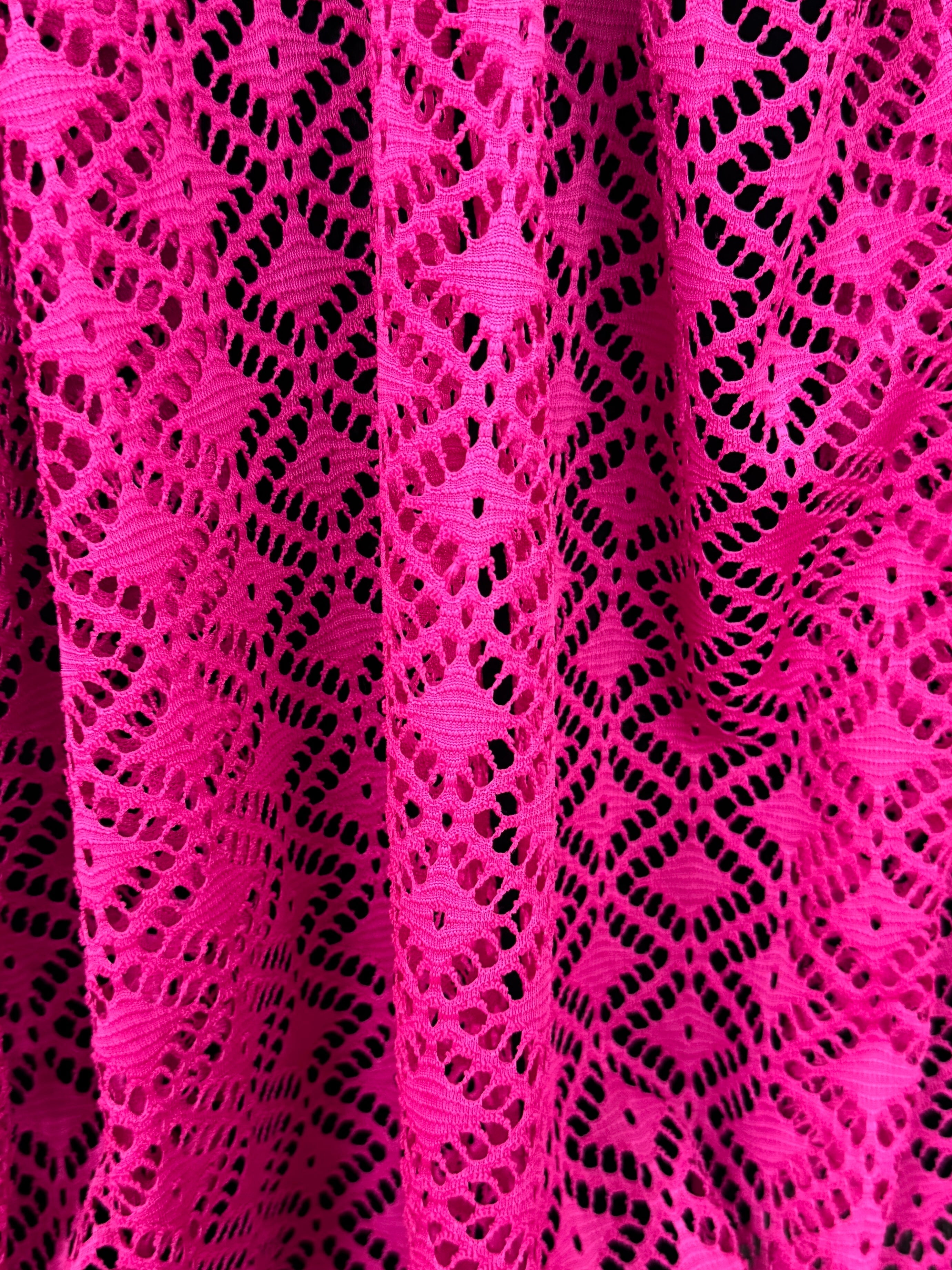 Hot Pink Crochet Hollow Out Knit, pink Crochet Hollow Out Knit, dark pink Crochet Hollow Out Knit, light pink Crochet Hollow Out Knit, fuchsia Crochet Hollow Out Knit, Crochet Hollow Out Knit on discount