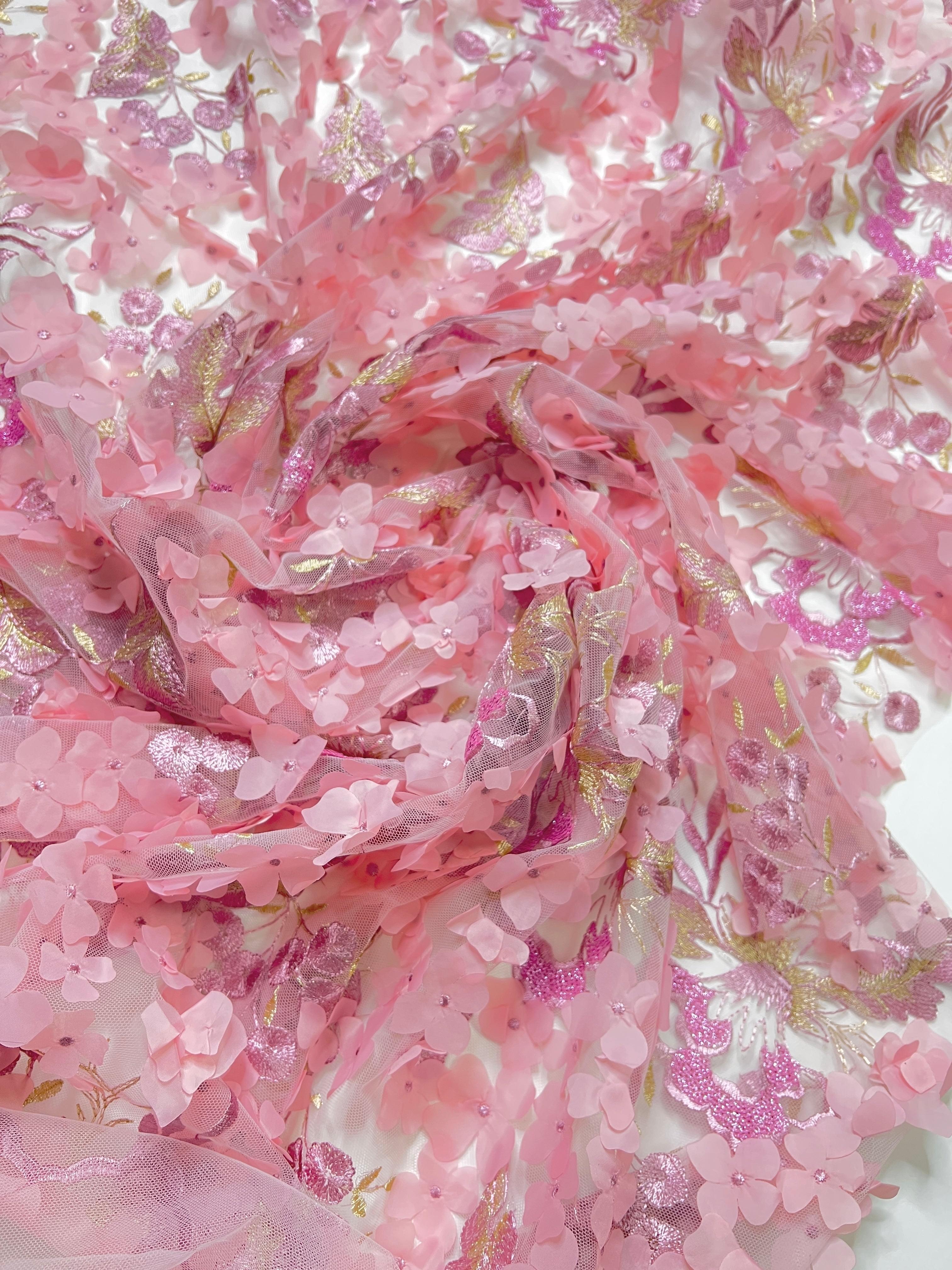  baby pink 3D flowers on lace, pink 3D flowers on lace, light pink 3D flowers on lace, rose pink 3D flowers on lace, 3D flowers on lace for woman, 3D flowers on lace for bride, 3D flowers on lace in low price, cheap 3D flowers on lace, 3D flowers on lace on sale