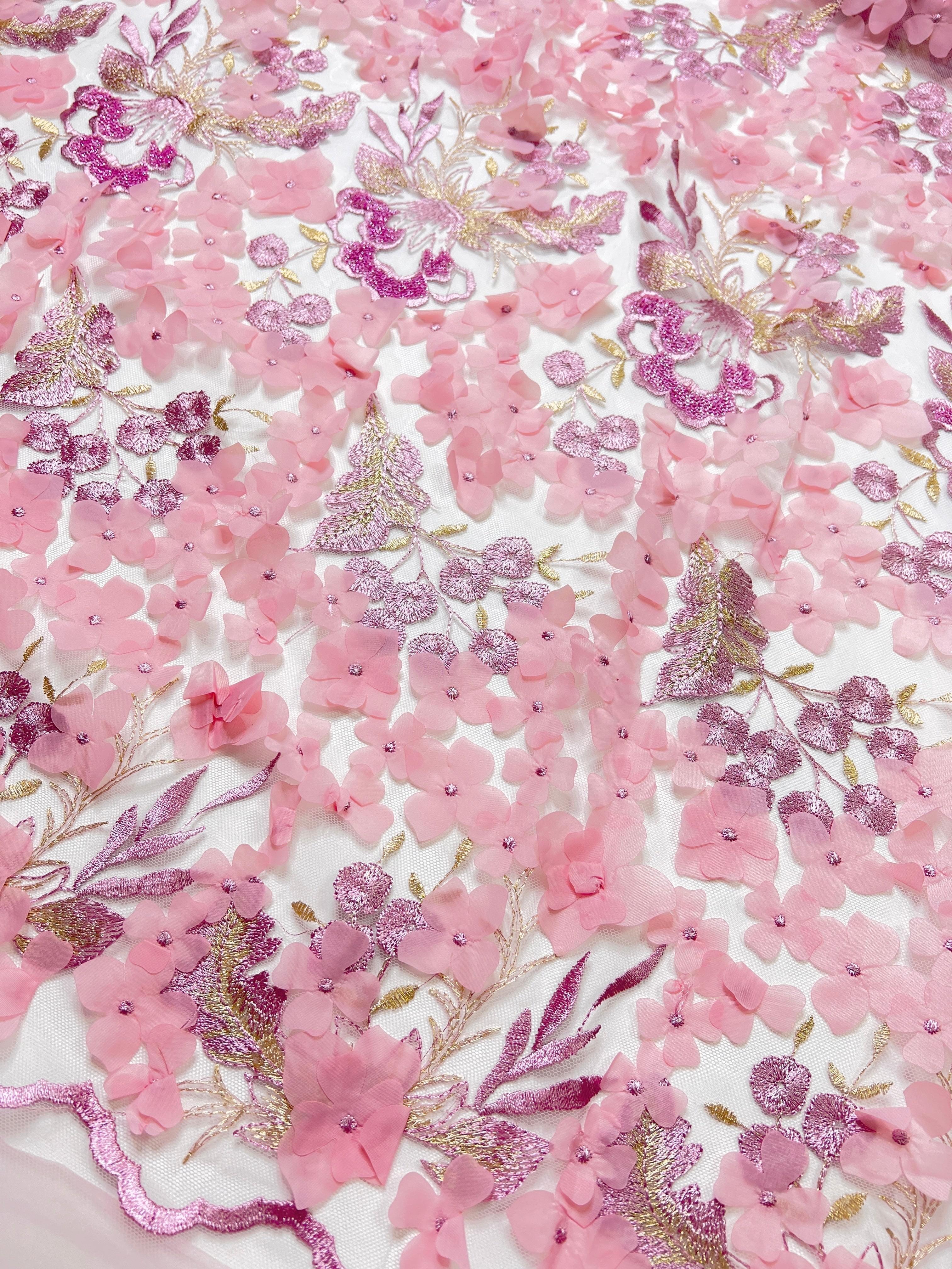  baby pink 3D flowers on lace, pink 3D flowers on lace, light pink 3D flowers on lace, rose pink 3D flowers on lace, 3D flowers on lace for woman, 3D flowers on lace for bride, 3D flowers on lace in low price, cheap 3D flowers on lace, 3D flowers on lace on sale
