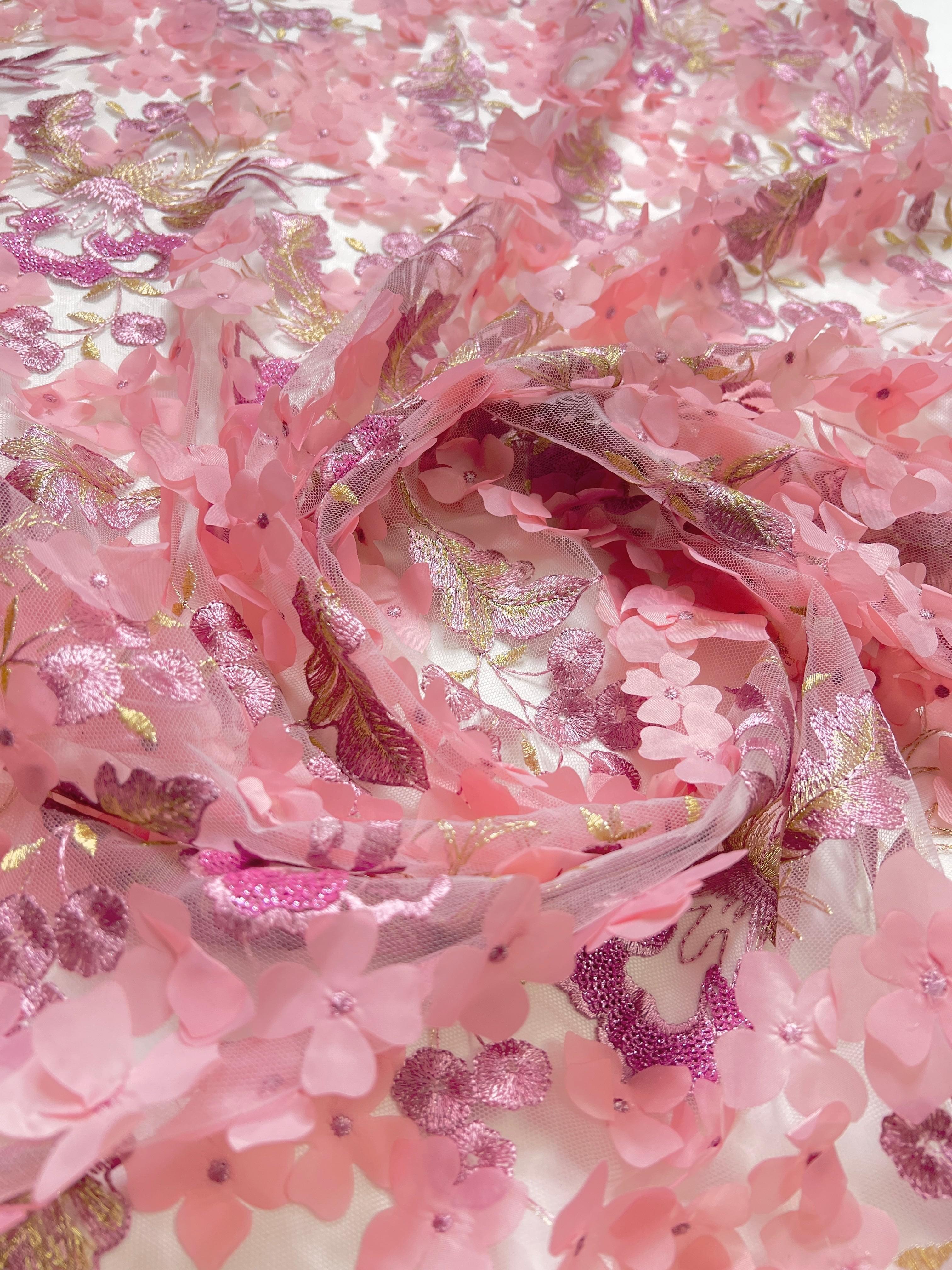  baby pink 3D flowers on lace, pink 3D flowers on lace, light pink 3D flowers on lace, rose pink 3D flowers on lace, 3D flowers on lace for woman, 3D flowers on lace for bride, 3D flowers on lace in low price, cheap 3D flowers on lace, 3D flowers on lace on sale