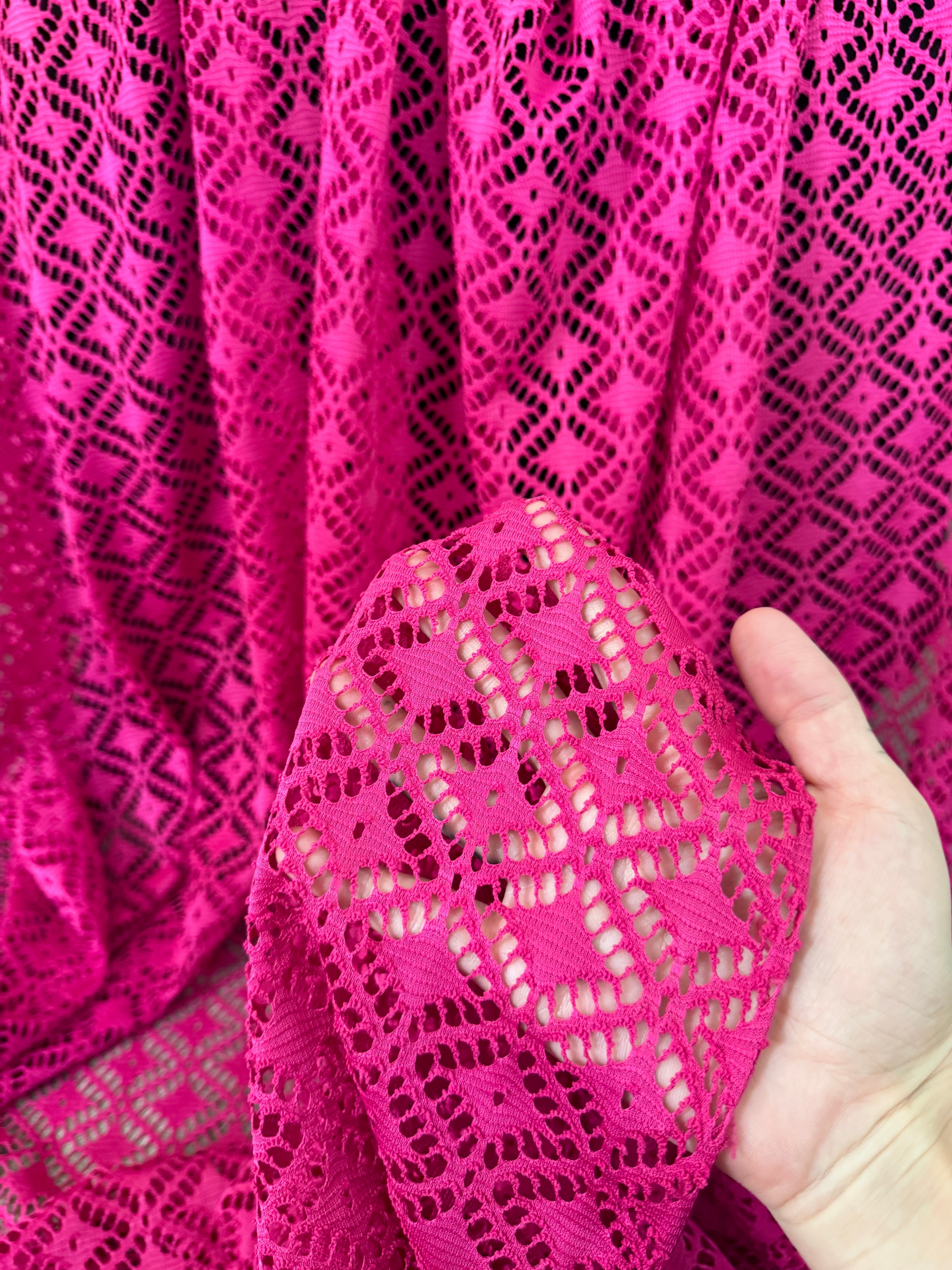 Hot Pink Crochet Hollow Out Knit, pink Crochet Hollow Out Knit, dark pink Crochet Hollow Out Knit, light pink Crochet Hollow Out Knit, fuchsia Crochet Hollow Out Knit, Crochet Hollow Out Knit on discount