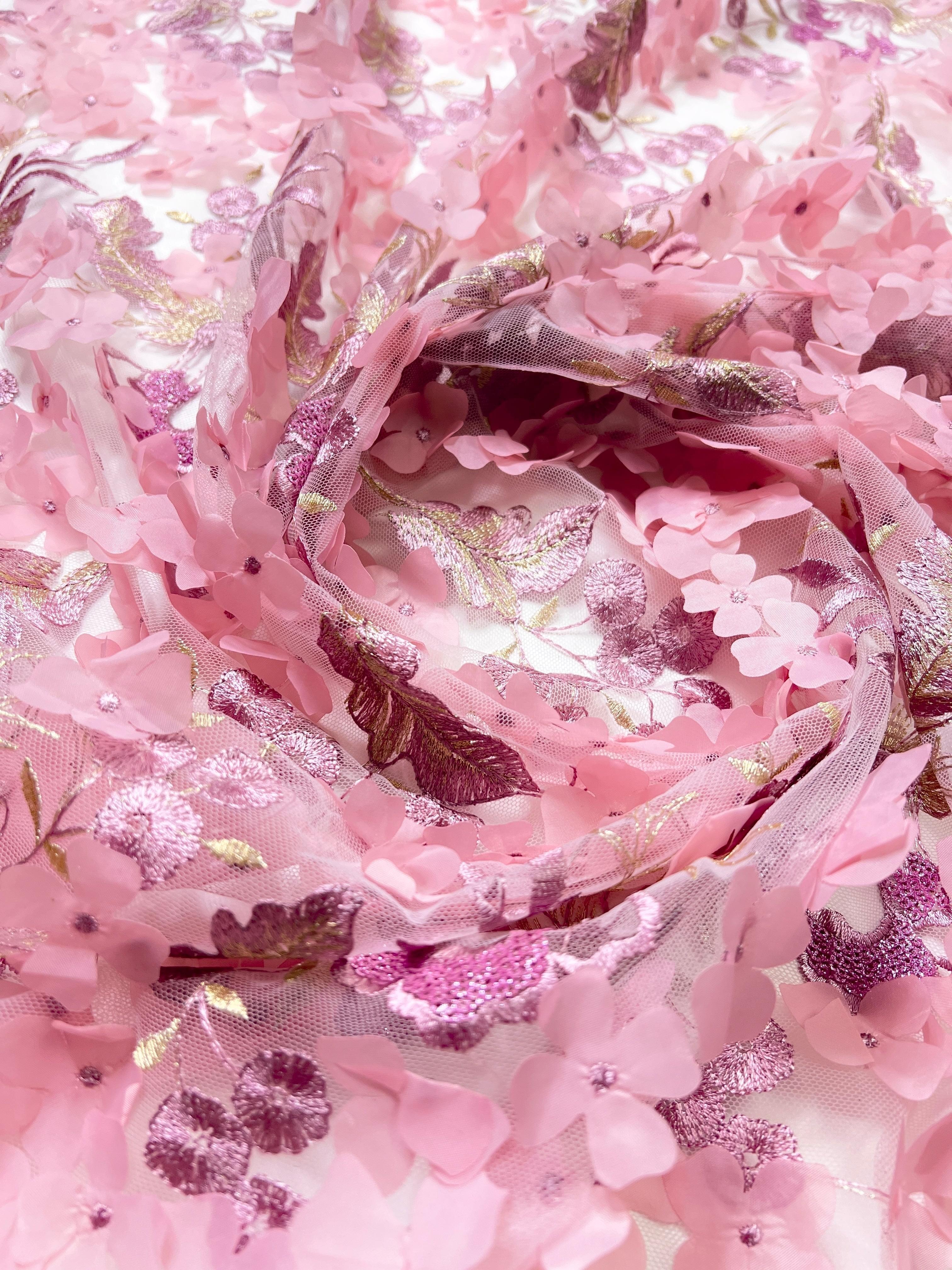  baby pink 3D flowers on lace, pink 3D flowers on lace, light pink 3D flowers on lace, rose pink 3D flowers on lace, 3D flowers on lace for woman, 3D flowers on lace for bride, 3D flowers on lace in low price, cheap 3D flowers on lace, 3D flowers on lace on sale