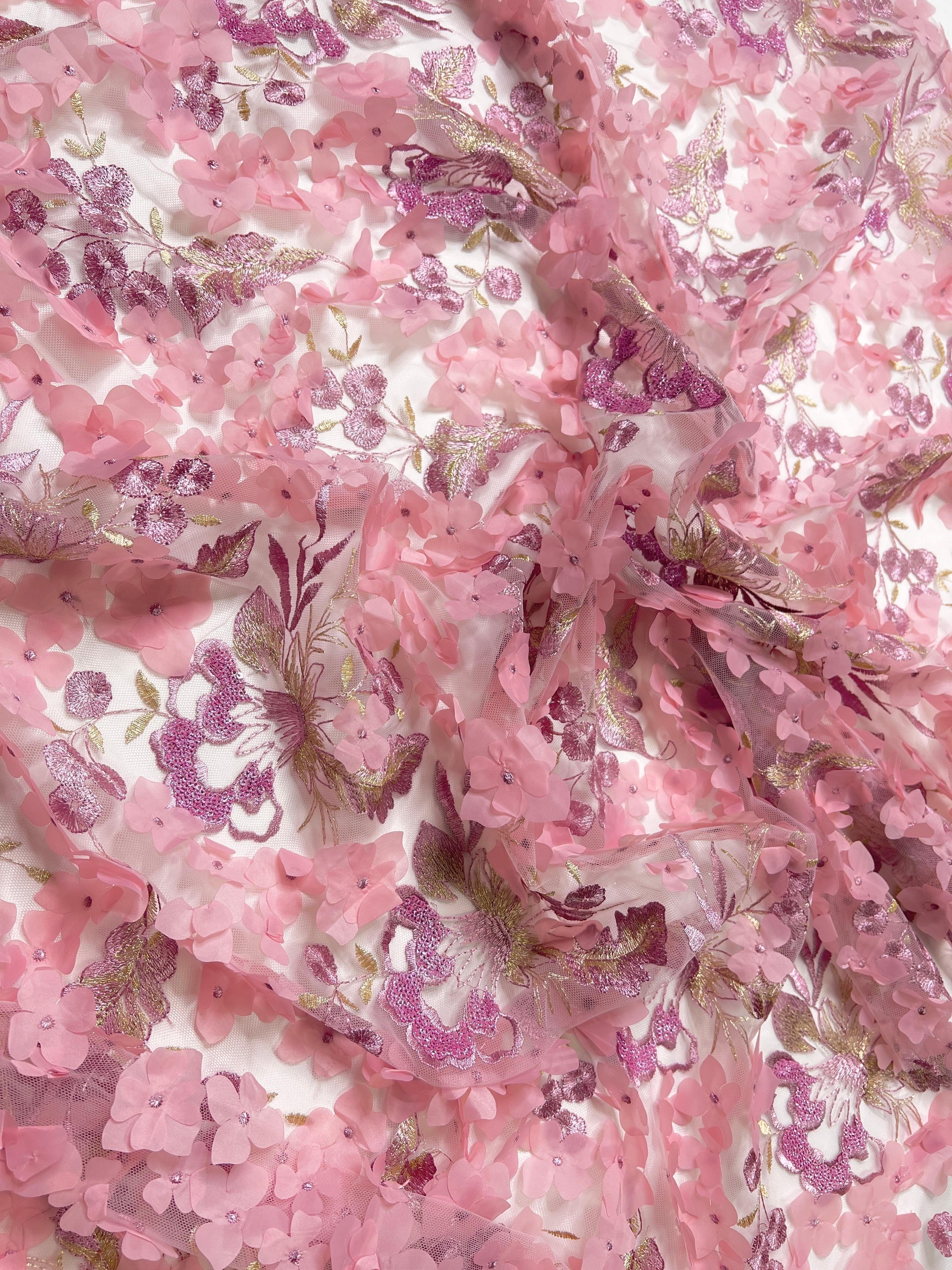  baby pink 3D flowers on lace, pink 3D flowers on lace, light pink 3D flowers on lace, rose pink 3D flowers on lace, 3D flowers on lace for woman, 3D flowers on lace for bride, 3D flowers on lace in low price, cheap 3D flowers on lace, 3D flowers on lace on sale