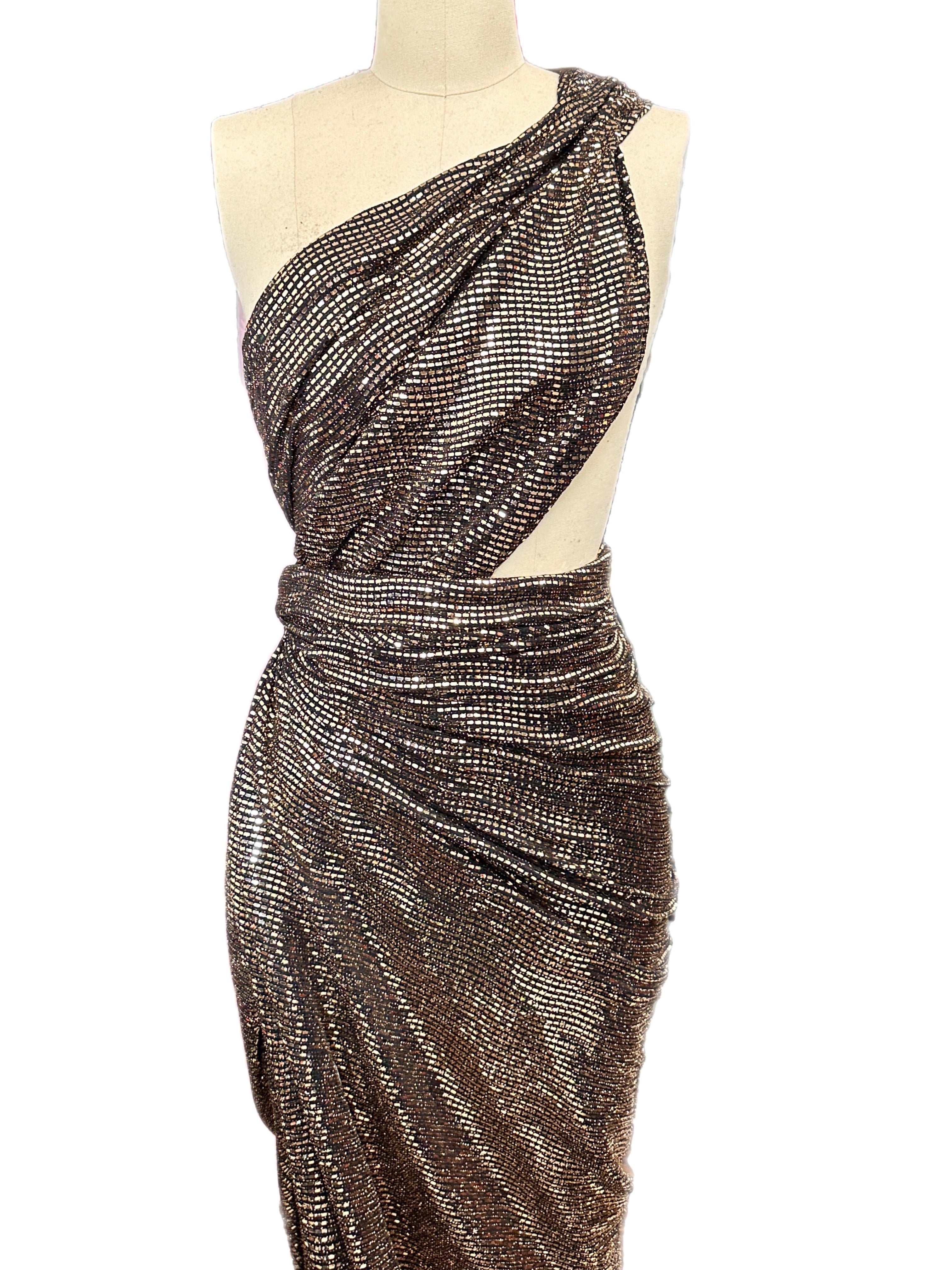 Gold Glimmery Flat Sequin Knit, Gold Disco Fabric, Stretch Metallic Spandex Sequin Fabric, sequin knit for woman, sequin knit for bride, sequin knit for party wear, sequin knit on discount, sequin knit on sale, premium sequin knit, buy sequin knit online