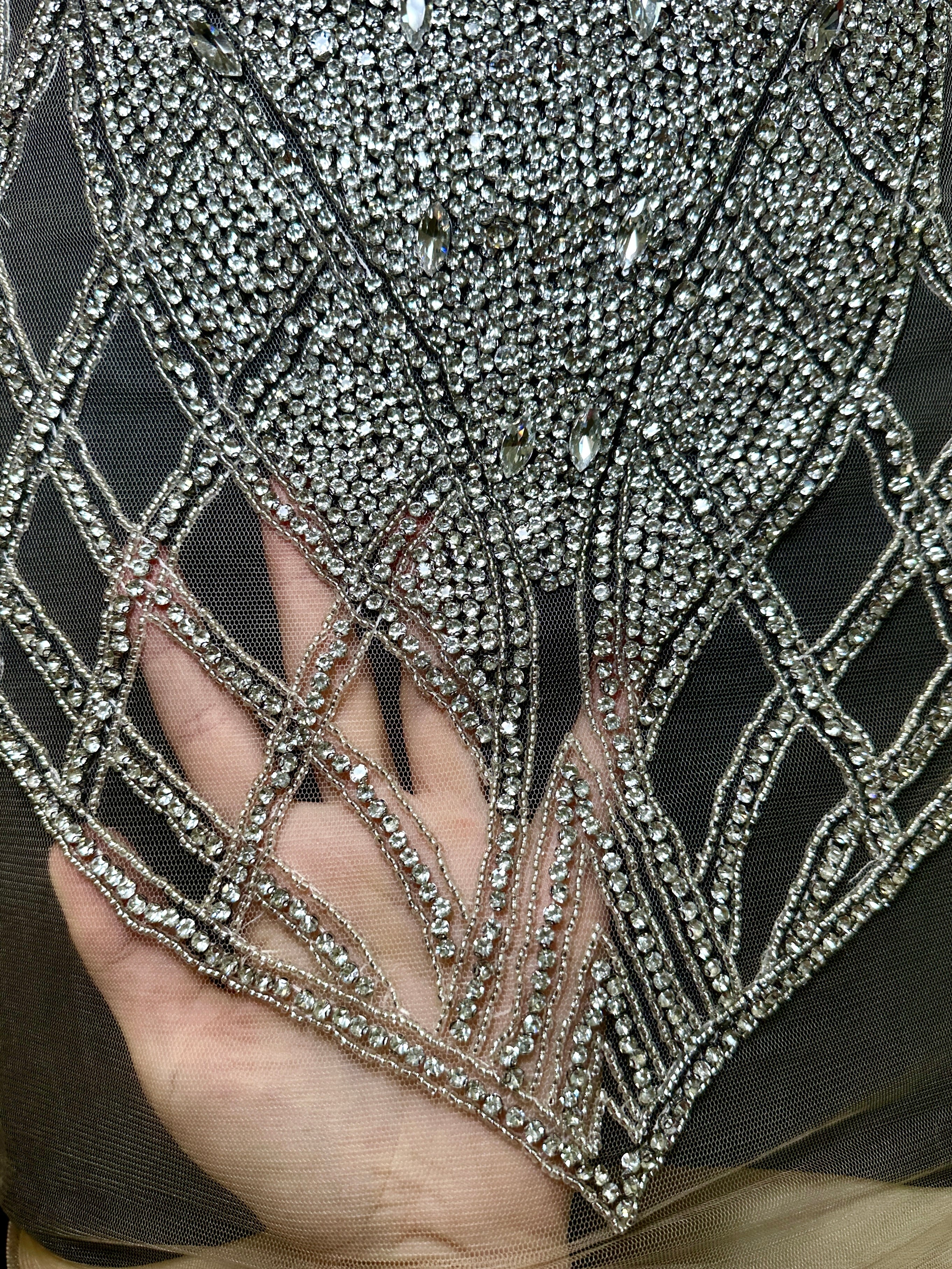 Cindy Rhinestone Bodice Applique, sparkle crystal bodice, silver rhinestone applique, rhinestone bodice for woman, rhinestone bodice ,rhinestone beads, rhinestone applique, rhinestone applications, rhinestone, luxurious dress, flawless dress fabric, embellishment for dress, diy dress, decoration for dress, crystal applique for dresses, crafts for dress, bridal dress rhinestone, beaded mesh sequin bodice, beaded mesh fabric for dress, beaded bodice for dress, applique for gown, applique for dress