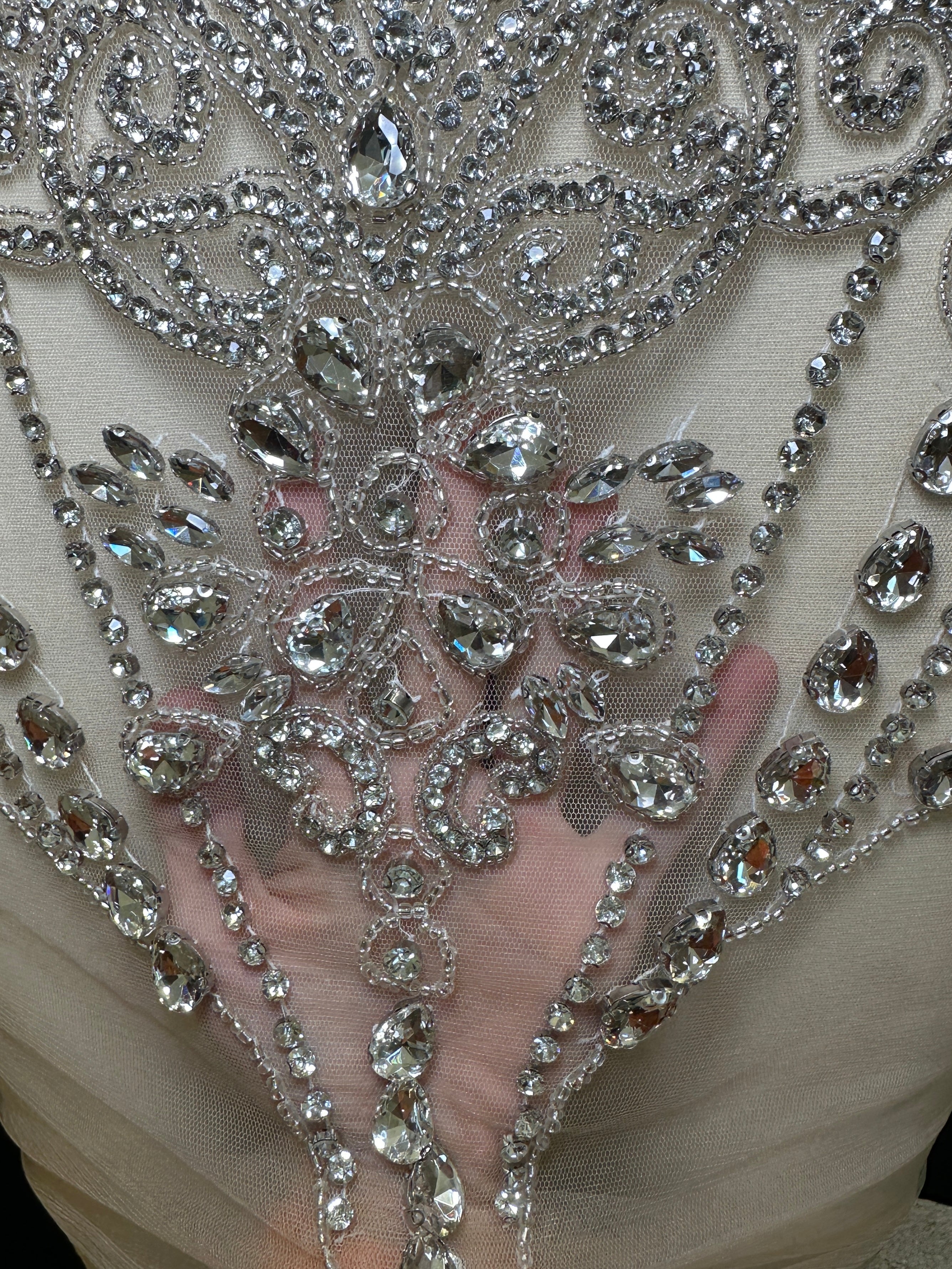 Gigi Rhinestone Bodice Applique, sparkle crystal bodice, silver rhinestone applique, rhinestone bodice for woman, rhinestone bodice ,rhinestone beads, rhinestone applique, rhinestone applications, rhinestone, luxurious dress, flawless dress fabric, embellishment for dress, diy dress, decoration for dress, crystal applique for dresses, crafts for dress, bridal dress rhinestone, beaded mesh sequin bodice, beaded mesh fabric for dress, beaded bodice for dress, applique for gown, applique for dress