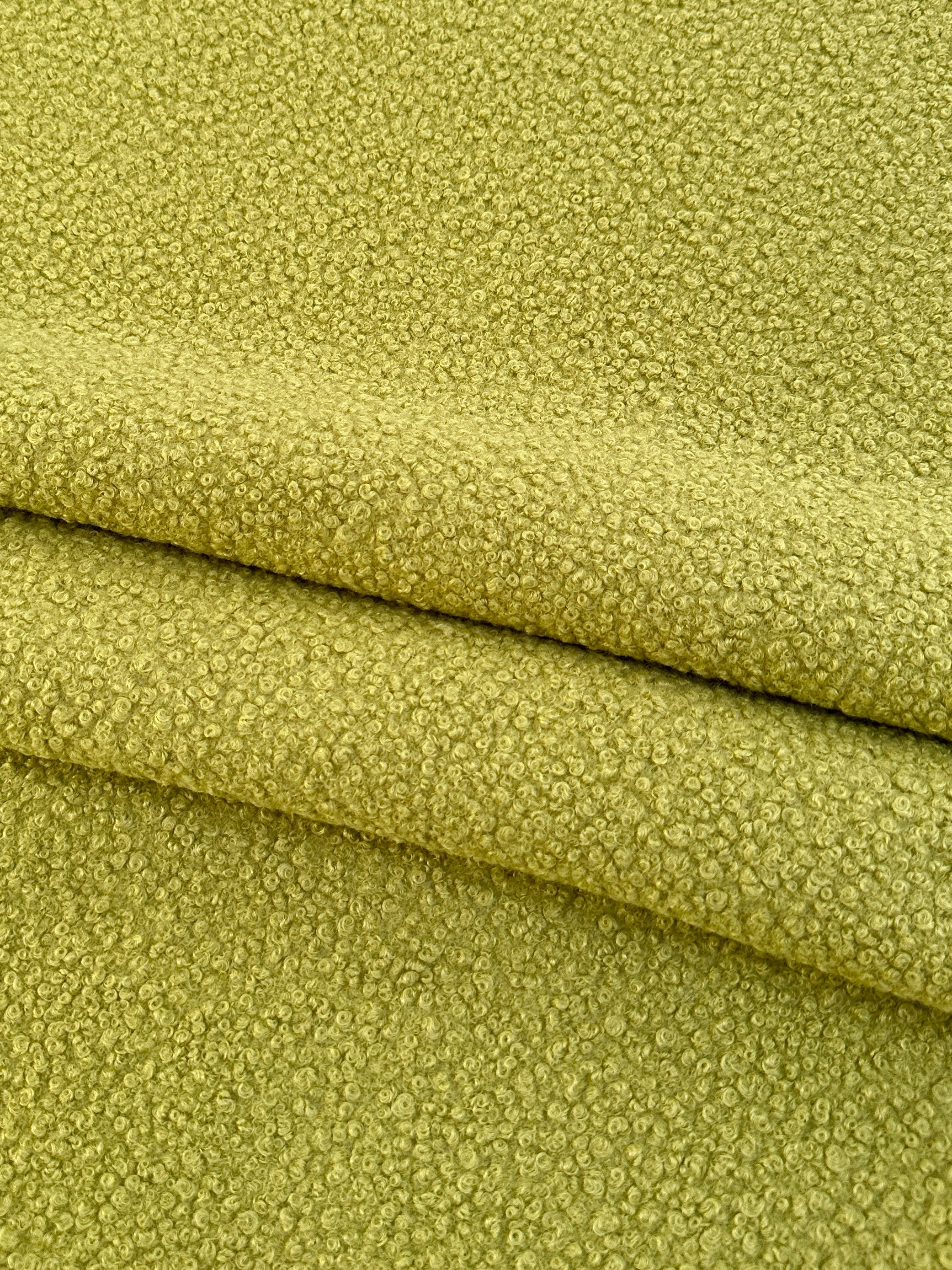 Lime Lamb Premium Faux Wool, light green Faux Wool, green Faux Wool, Faux Wool for jacket, premium Faux Wool, Faux Wool for winter, winter collection, Faux Wool on sale, Faux Wool in low price