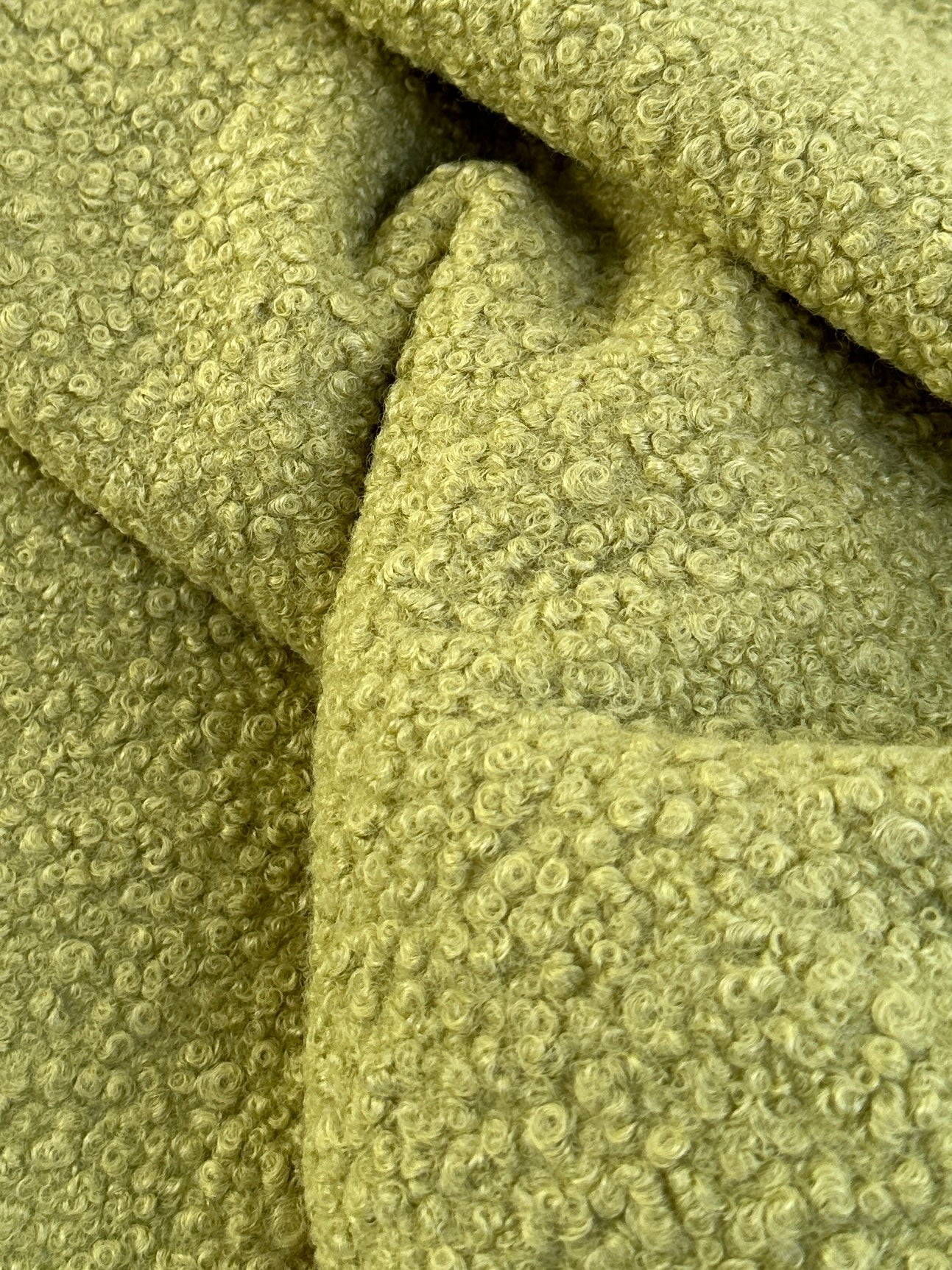 Lime Lamb Premium Faux Wool, light green Faux Wool, green Faux Wool, Faux Wool for jacket, premium Faux Wool, Faux Wool for winter, winter collection, Faux Wool on sale, Faux Wool in low price