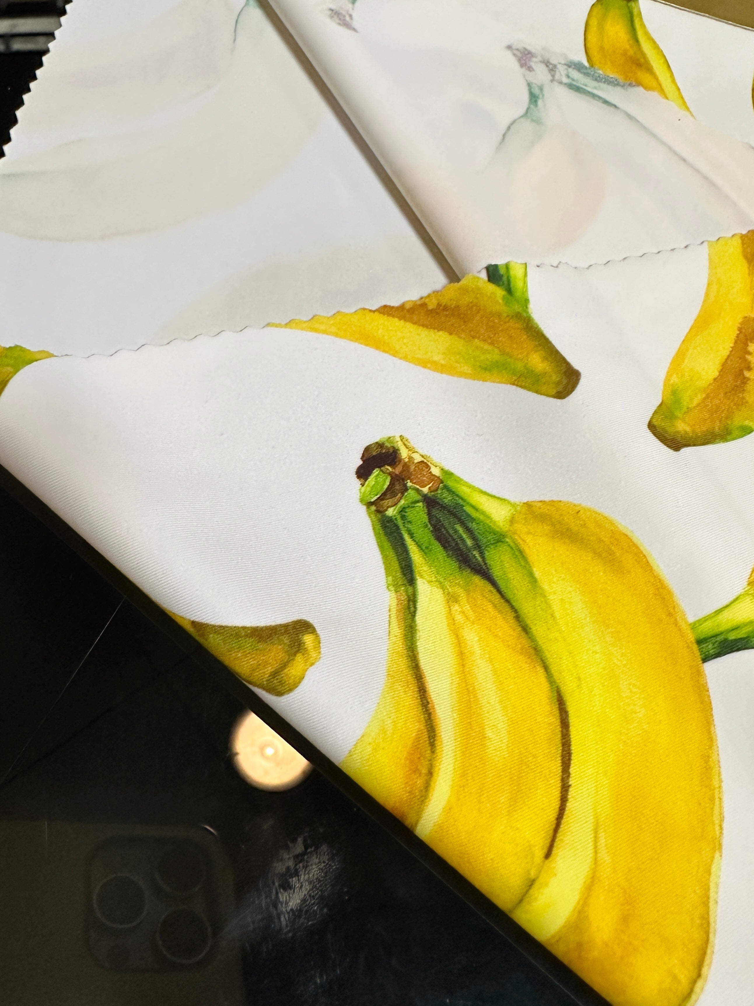 banana print fabric, banana white nylon spandex, printed spandex fabric, spandex for legging, fabric for dancewear, kikitextiles, printed fabric, spandex store usa, spandex for woman, spandex on sale, spandex on discount, premium spandex