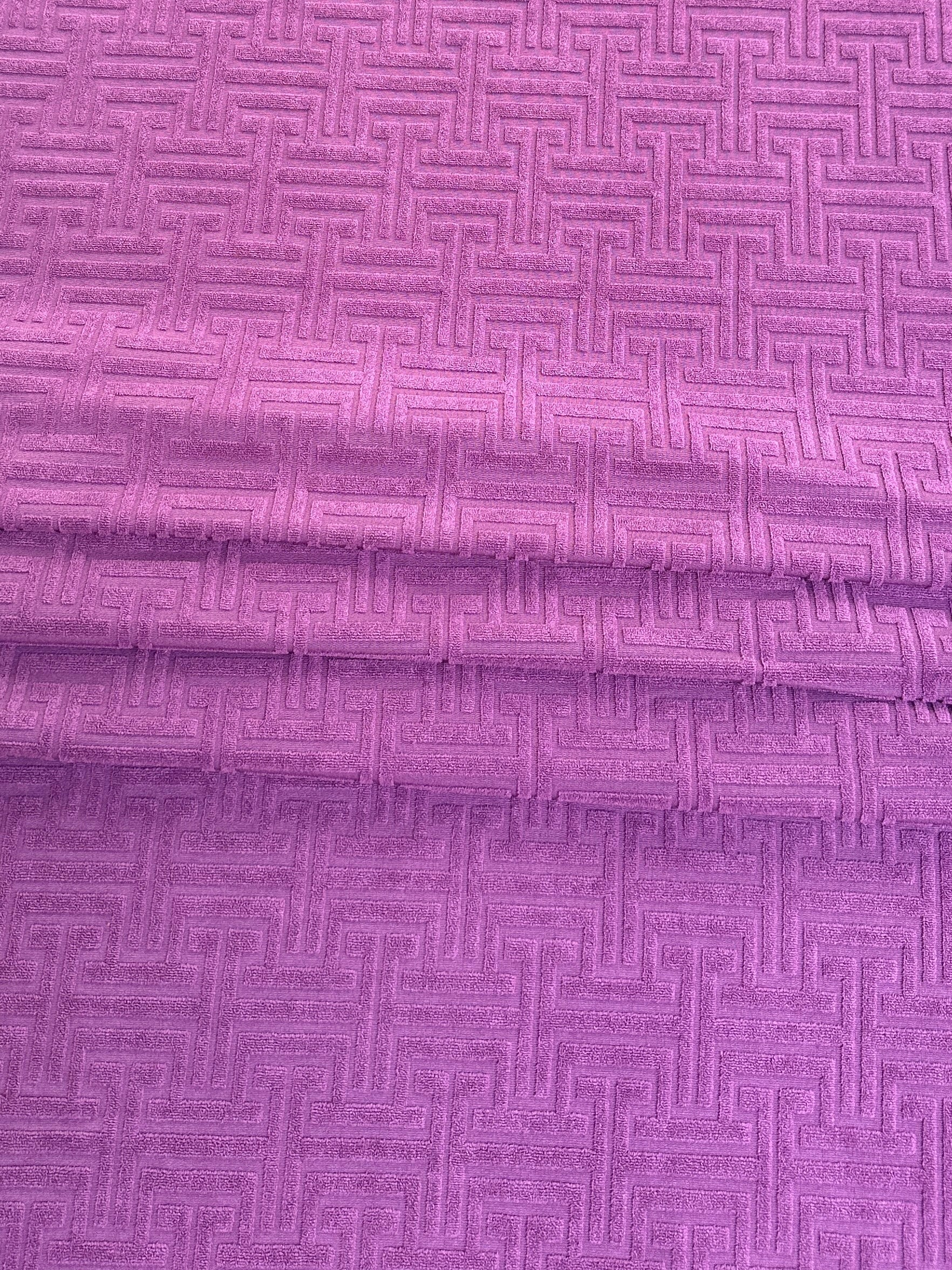 respberry Textured Geometric Pattern Jersey Knit, dark purple Geometric Jersey Knit, purple Geometric Jersey Knit, Geometric Jersey Knit for woman, Geometric Jersey Knit for bride, Geometric Jersey Knit on sale, Geometric Jersey Knit on discount