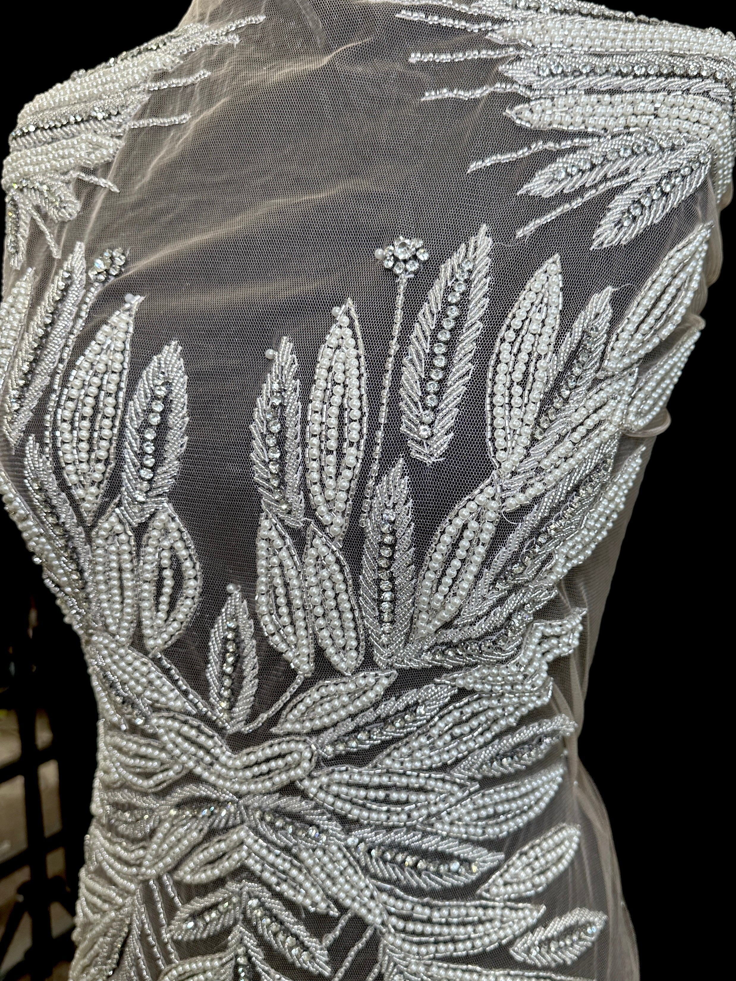 Bianca Maxi Rhinestone Bodice Applique, sparkle crystal bodice, silver rhinestone applique, rhinestone bodice for woman, rhinestone bodice ,rhinestone beads, rhinestone applique, rhinestone applications, rhinestone, luxurious dress, flawless dress fabric, embellishment for dress, diy dress, decoration for dress, crystal applique for dresses, crafts for dress, bridal dress rhinestone, beaded mesh sequin bodice, beaded mesh fabric for dress, beaded bodice for dress, applique for gown, applique for dress