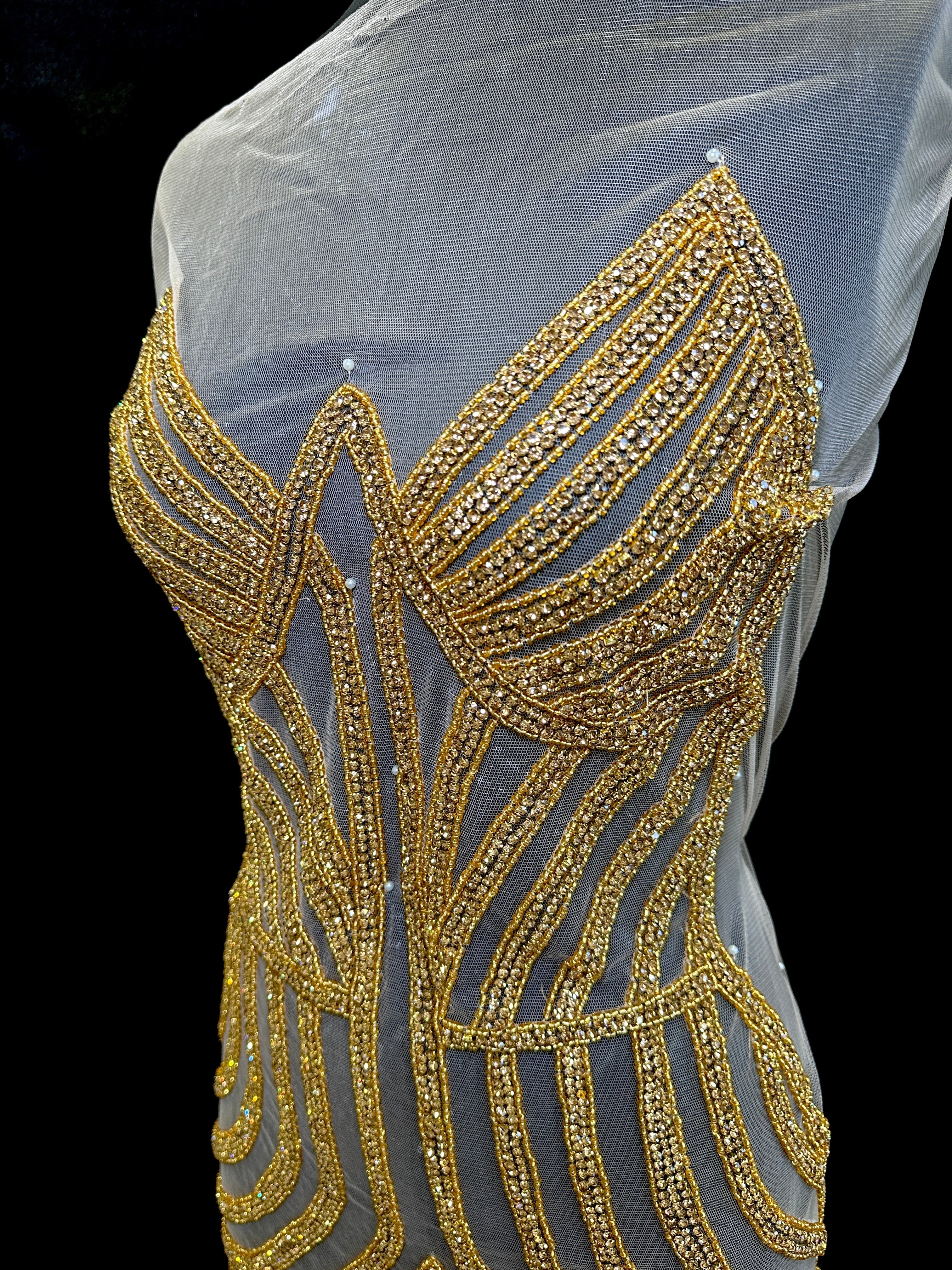 Lana Rhinestone Bodice Applique, sparkle crystal bodice, silver rhinestone applique, rhinestone bodice for woman, rhinestone bodice ,rhinestone beads, rhinestone applique, rhinestone applications, rhinestone, luxurious dress, flawless dress fabric, embellishment for dress, diy dress, decoration for dress, crystal applique for dresses, crafts for dress, bridal dress rhinestone, beaded mesh sequin bodice, beaded mesh fabric for dress, beaded bodice for dress, applique for gown, applique for dress