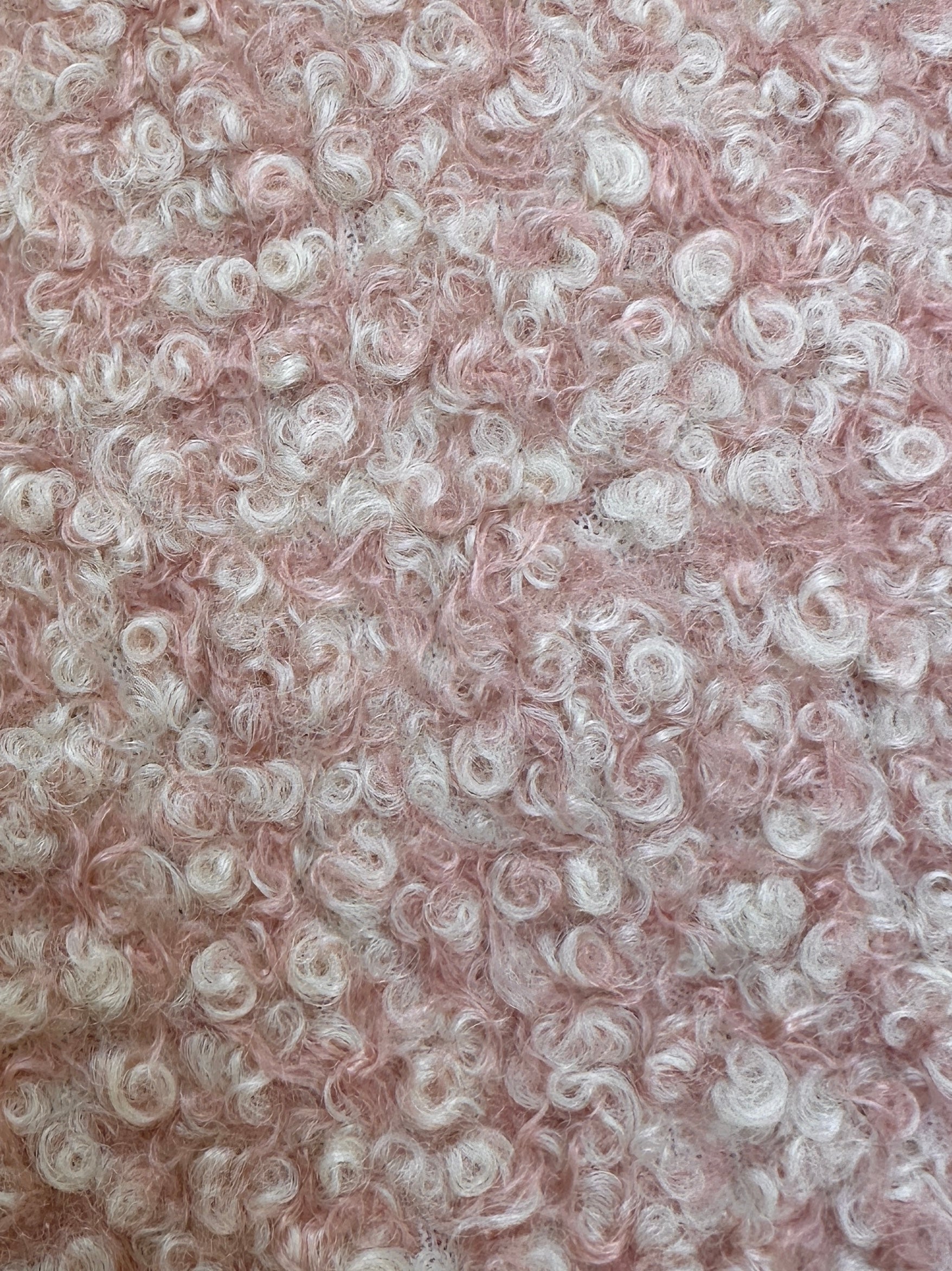 blush pink Lamb Premium Faux Wool, pink Faux Wool, light pink Faux Wool, Faux Wool for jacket, premium Faux Wool, Faux Wool for winter, winter collection, Faux Wool on sale, Faux Wool in low price