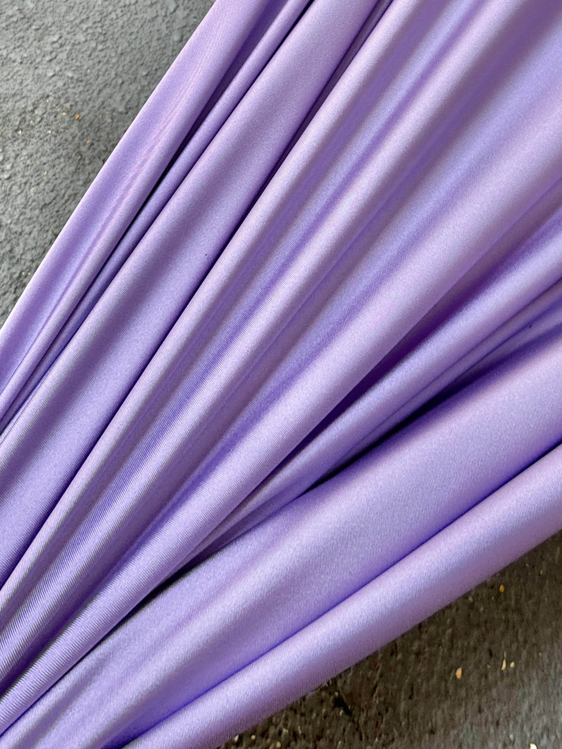 lilac Nylon Spandex, light purple nylon spandex, 4 Way Stretch nylon spandex, Tan Spandex for Dress, shiny nylon spandex for woman, shiny nylon for bride, spandex for swim wear, premium spandex, spandex on sale, low price spandex