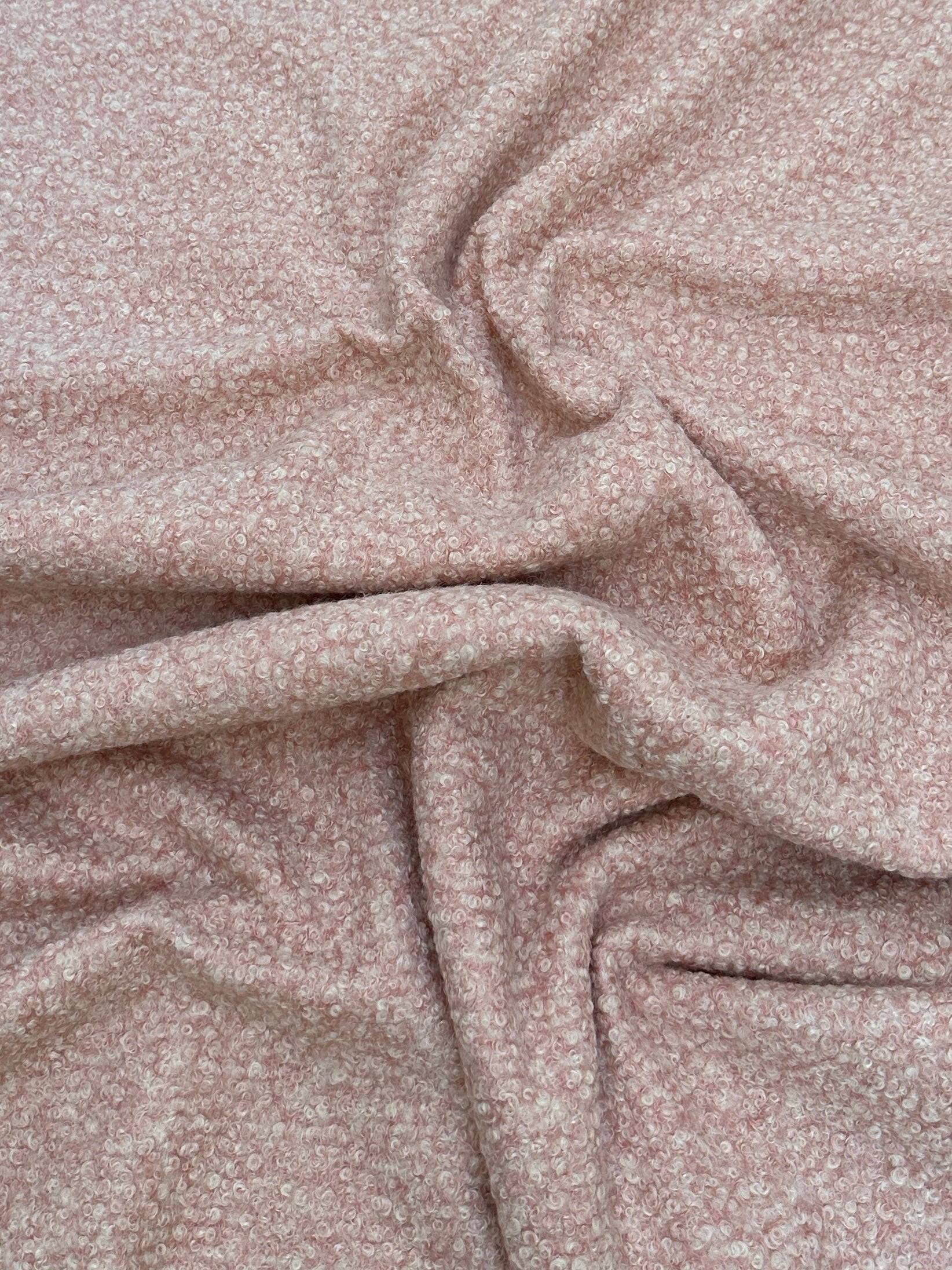 blush pink Lamb Premium Faux Wool, pink Faux Wool, light pink Faux Wool, Faux Wool for jacket, premium Faux Wool, Faux Wool for winter, winter collection, Faux Wool on sale, Faux Wool in low price