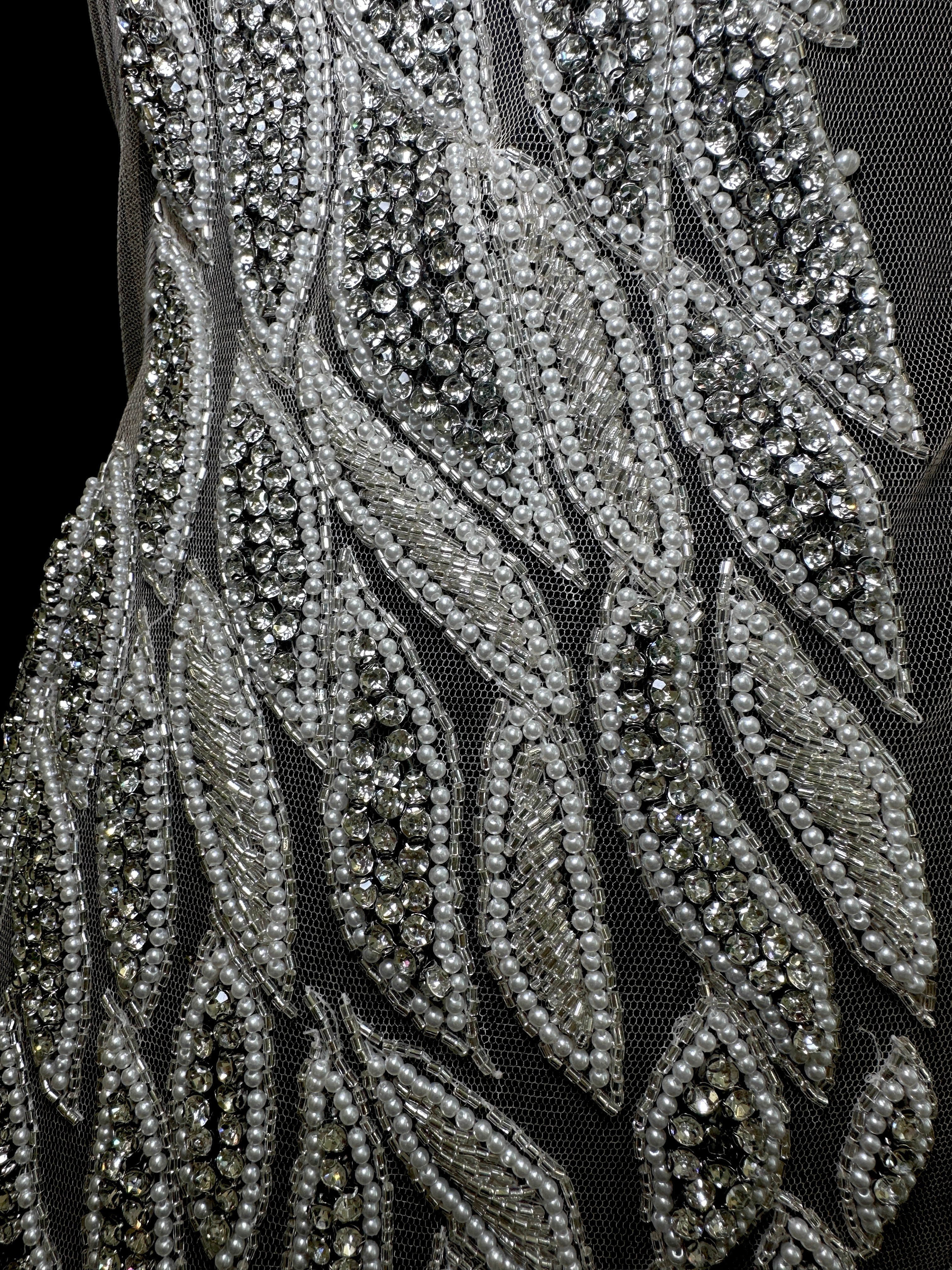 Monica Rhinestone Bodice Applique, sparkle crystal bodice, silver rhinestone applique, rhinestone bodice for woman, rhinestone bodice ,rhinestone beads, rhinestone applique, rhinestone applications, rhinestone, luxurious dress, flawless dress fabric, embellishment for dress, diy dress, decoration for dress, crystal applique for dresses, crafts for dress, bridal dress rhinestone, beaded mesh sequin bodice, beaded mesh fabric for dress, beaded bodice for dress, applique for gown, applique for dress