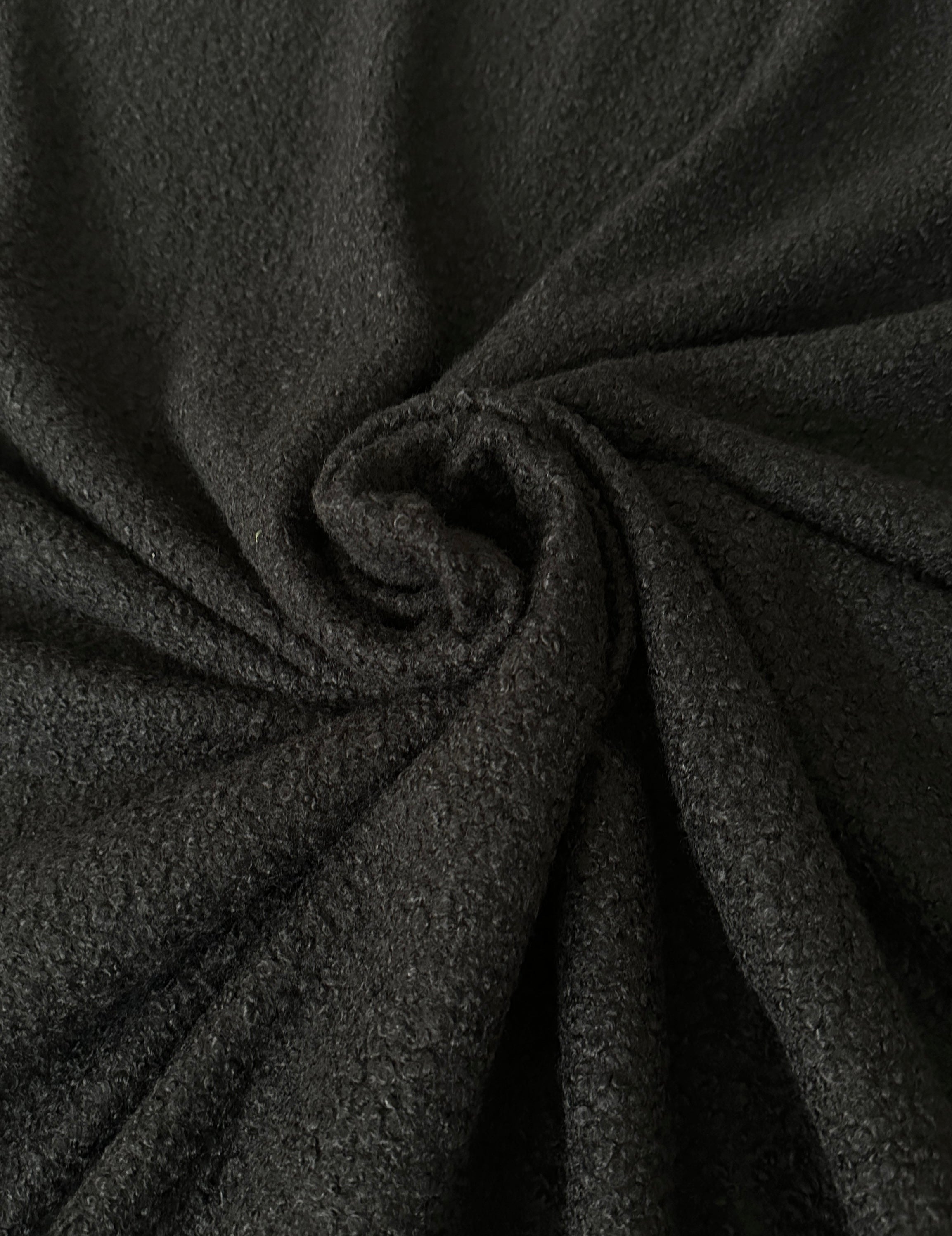 black Lamb Premium Faux Wool, jet black Faux Wool, dark gray Faux Wool, Faux Wool for jacket, premium Faux Wool, Faux Wool for winter, winter collection, Faux Wool on sale, Faux Wool in low price