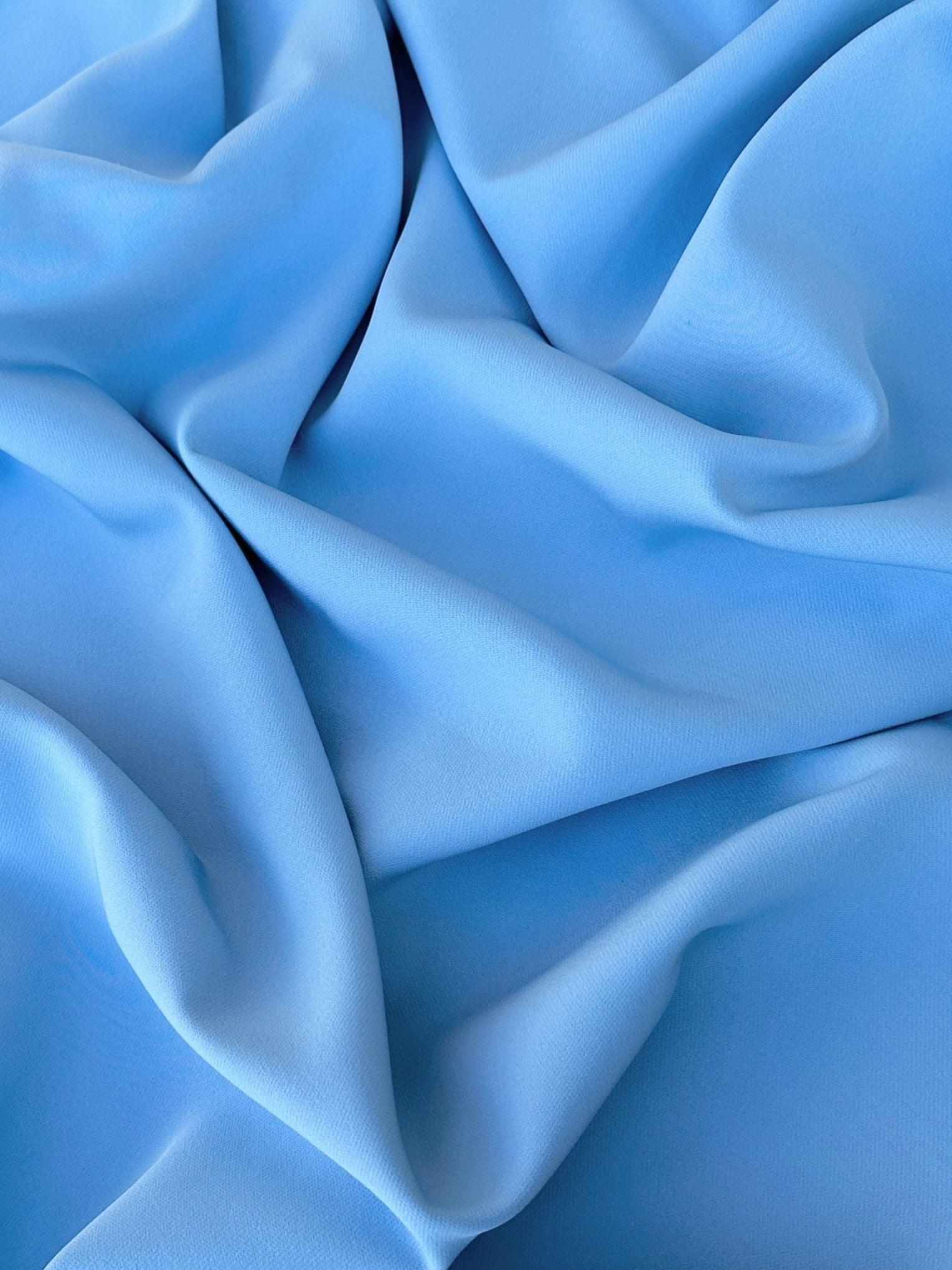 baby blue stretch crepe, Aqua Blue Stretch Crepe, blue stretch crepe, light blue stretch crepe, stretch crepe for woman, stretch crepe for bride,  crepe on discount, crepe in low price, crepe on sale, premium crepe, solid crepe, crepe, crepe fabric