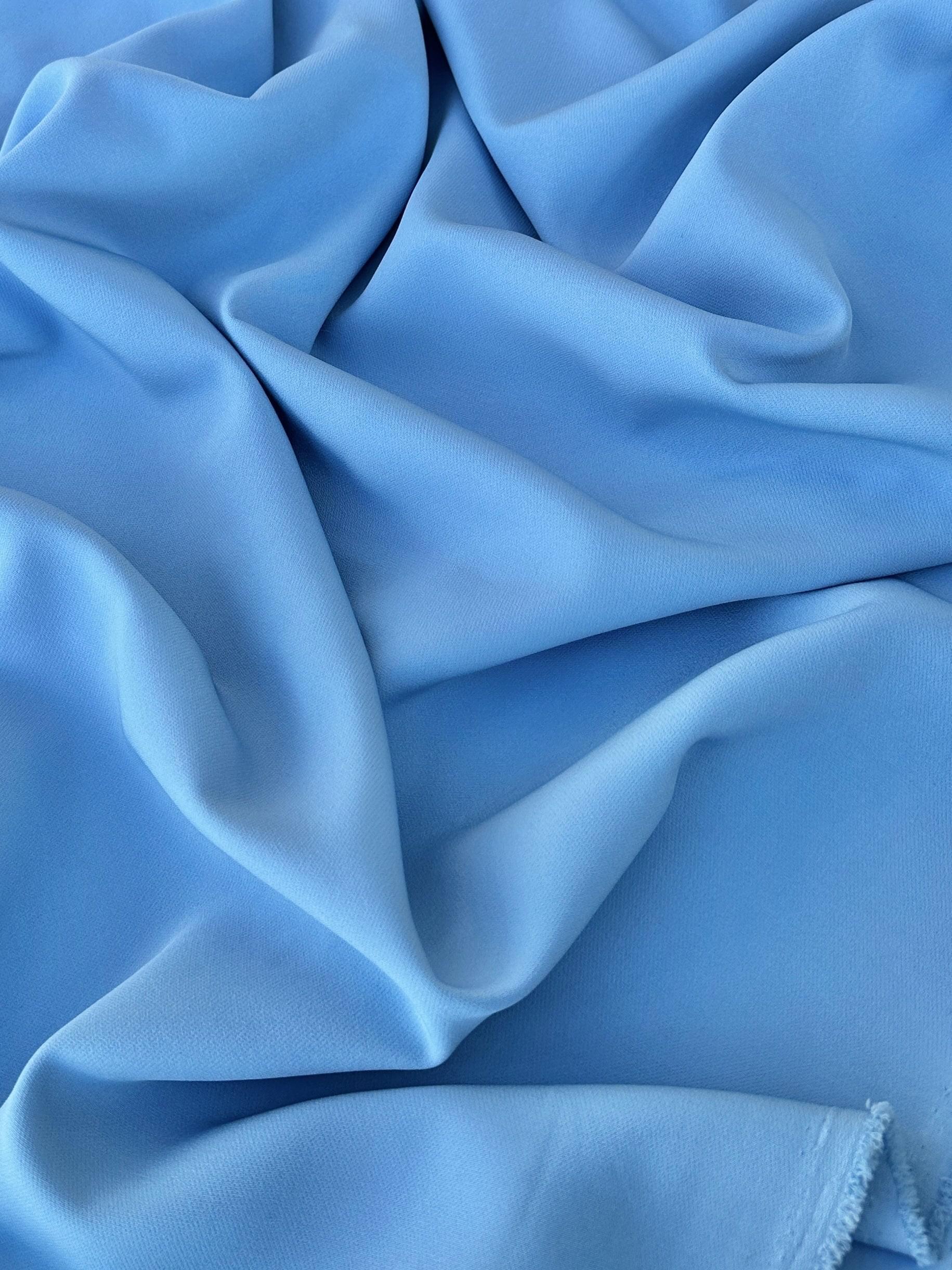 baby blue stretch crepe, Aqua Blue Stretch Crepe, blue stretch crepe, light blue stretch crepe, stretch crepe for woman, stretch crepe for bride,  crepe on discount, crepe in low price, crepe on sale, premium crepe, solid crepe, crepe, crepe fabric