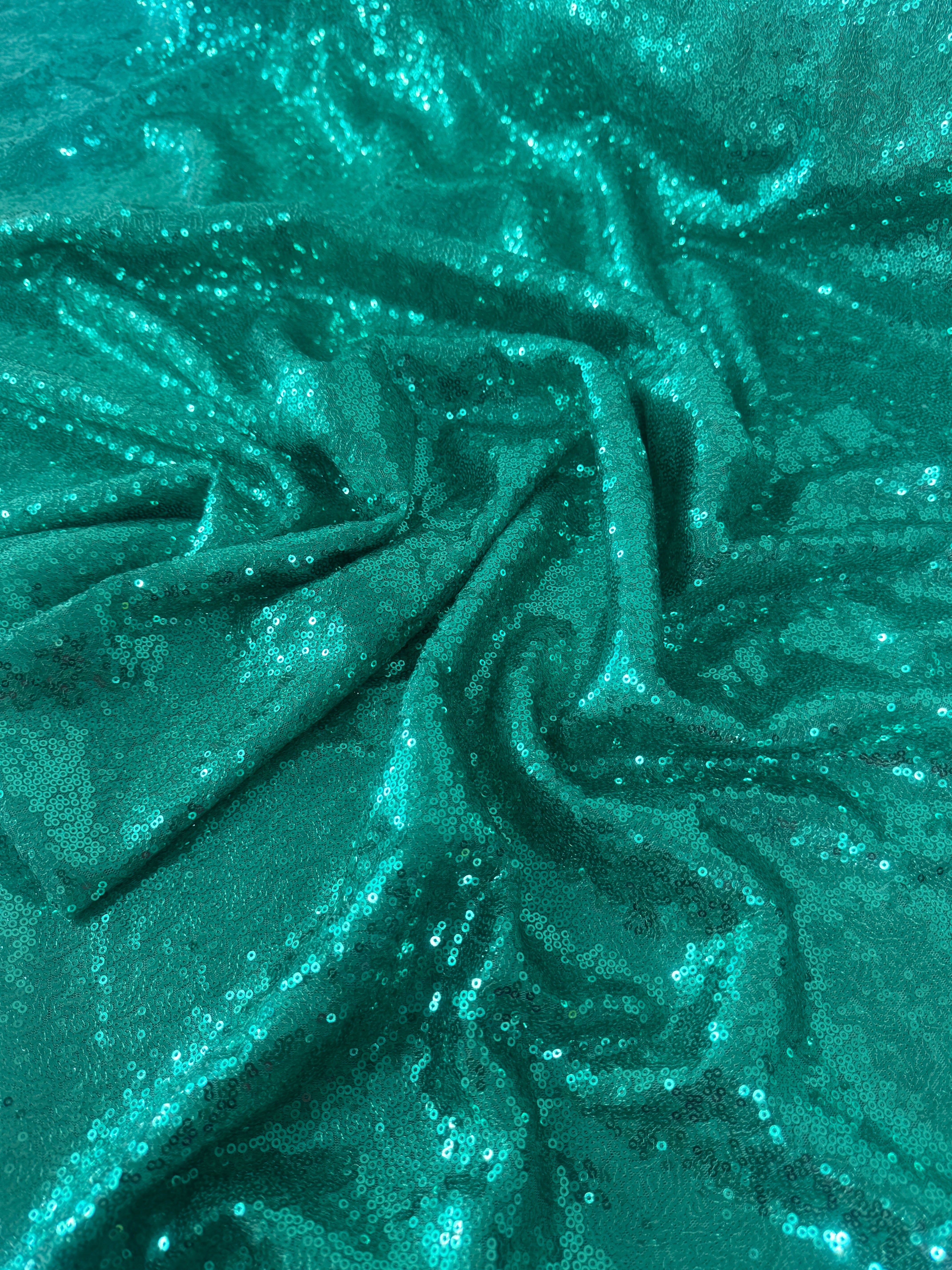 Mint Green Sequin on Mesh, online textile store, sewing, fabric store, sewing store, cheap fabric store, kiki textiles
