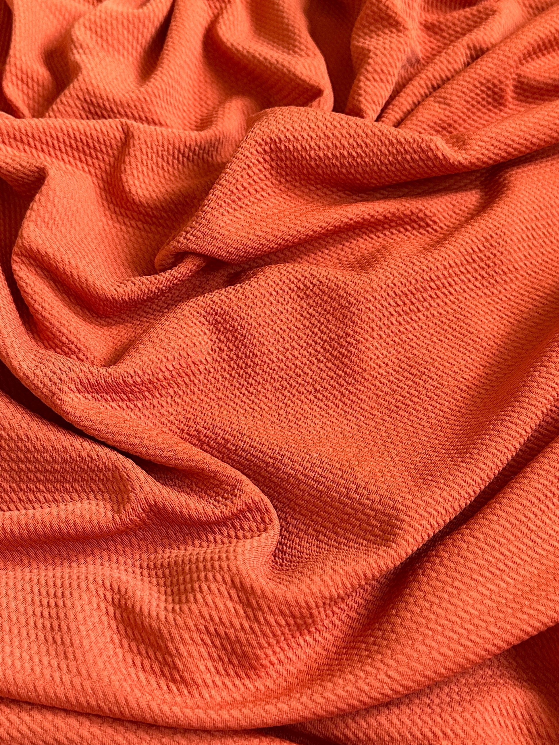 orange liverpool knit, dark orange liverpool knit, light orange liverpool knit, knit for woman, knit for bride, knit on discount, knit on sale, knit for gown, liverpool knit for party wear, premium liverpool knit, kiki textile liverpool knit