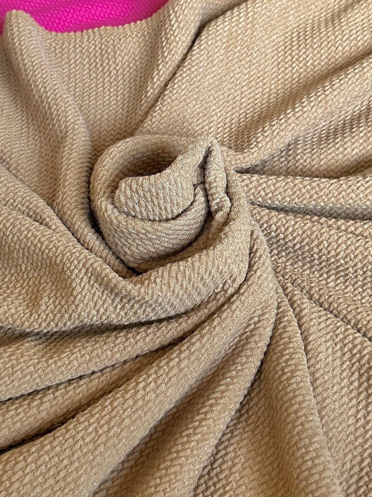  khaki liverpool knit, light brown liverpool knit, knit for woman, knit for bride, knit on discount, knit on sale, knit for gown, liverpool knit for party wear, premium liverpool knit, kiki textile liverpool knit