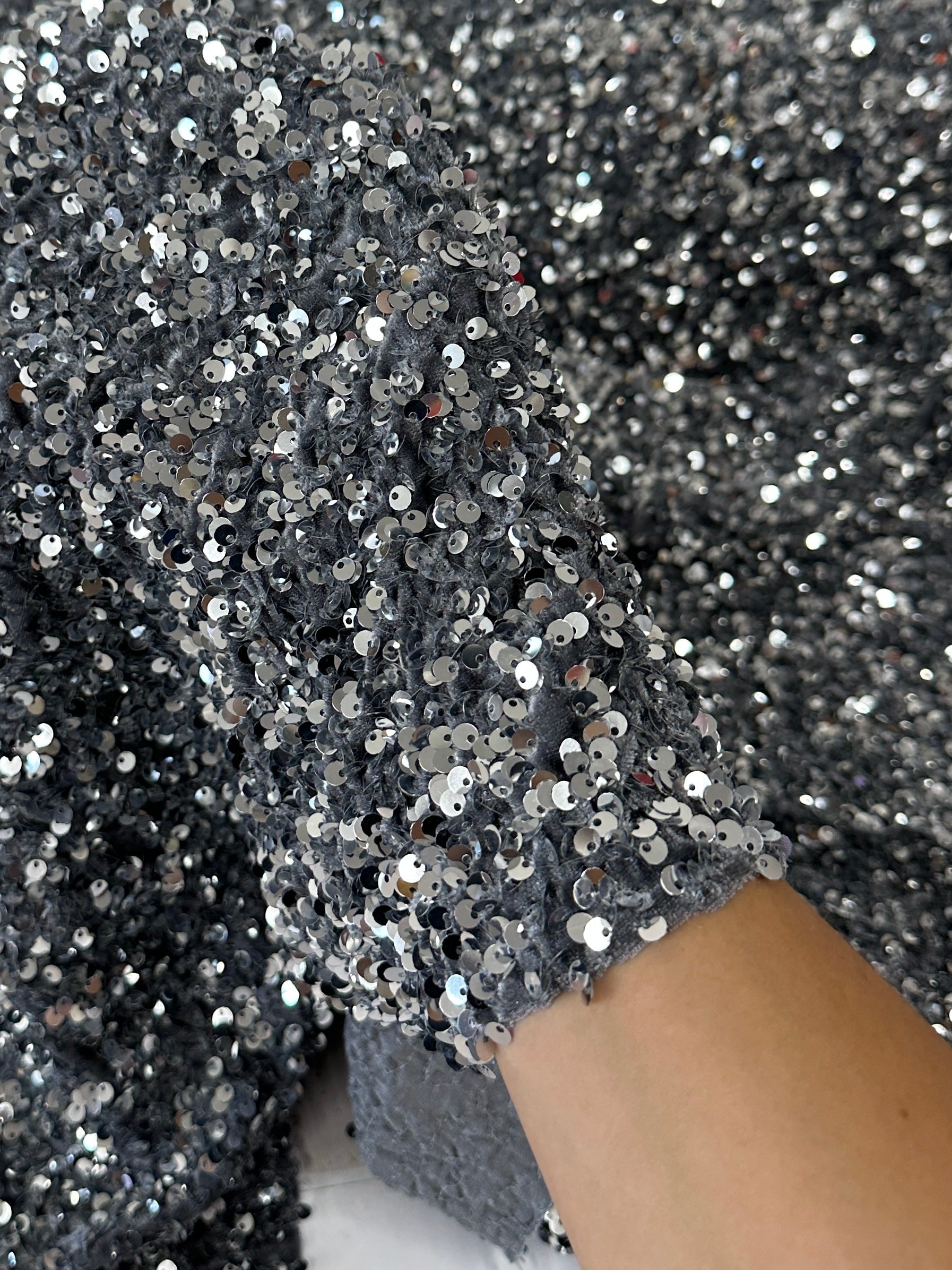  silver gray sequin on velvet, silver sequin on velvet, light gray sequin on velvet, dark gray sequin on velvet, light silver sequin on velvet, sequin on velvet for woman, sequin on velvet for bride, premium sequin on velvet, sequin on velvet on discount, sequin on velvet on sale, buy sequin on velvet online