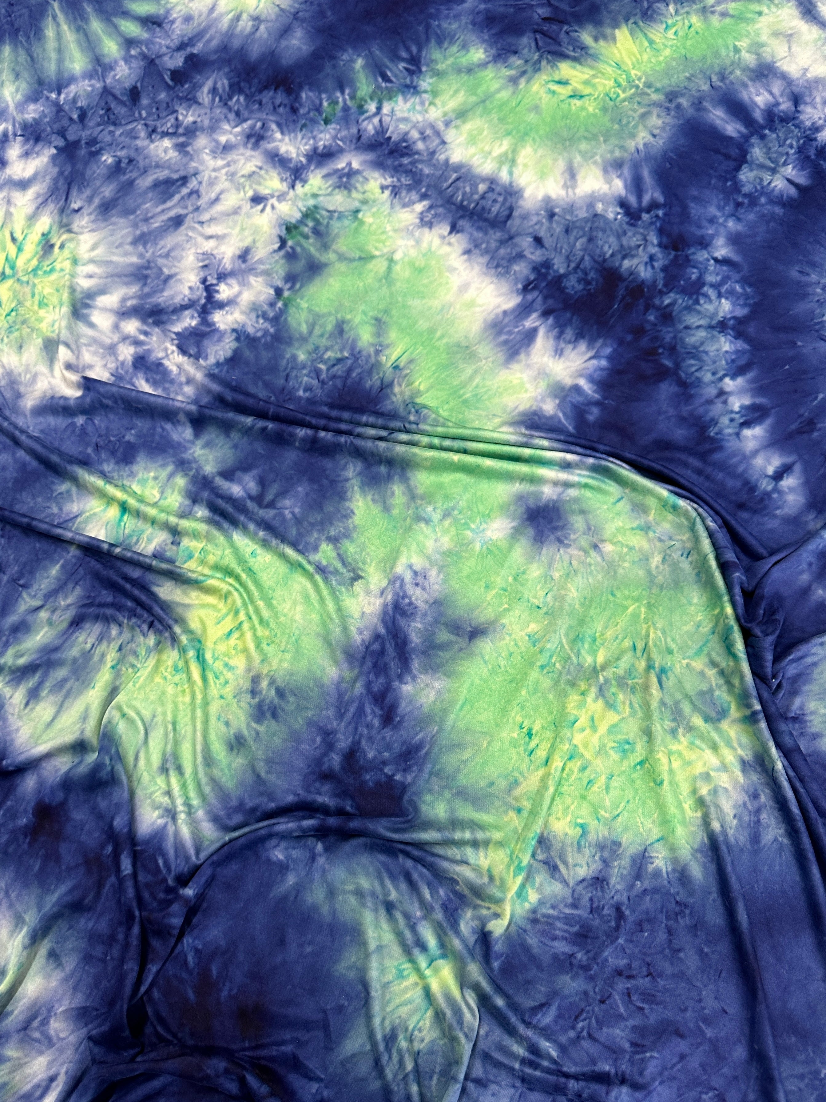 navy and green Tie Dye Jersey Knit, tie dye jersey knit for woman, tie dye jersey knit for party wear, tie dye jersey knit for gown, tie dye jersey knit for bride, tie dye jersey knit on discount, tie dye jersey knit on sale, premium tie dye jersey knit 