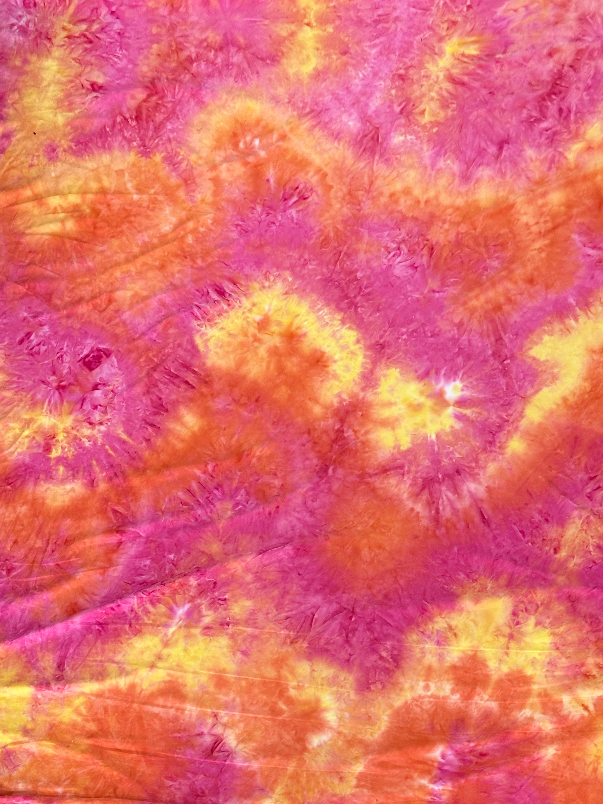  Hot Pink and Yellow Tie Dye Jersey Knit, tie dye jersey knit for woman, tie dye jersey knit for party wear, tie dye jersey knit for gown, tie dye jersey knit for bride, tie dye jersey knit on discount, tie dye jersey knit on sale, premium tie dye jersey knit 