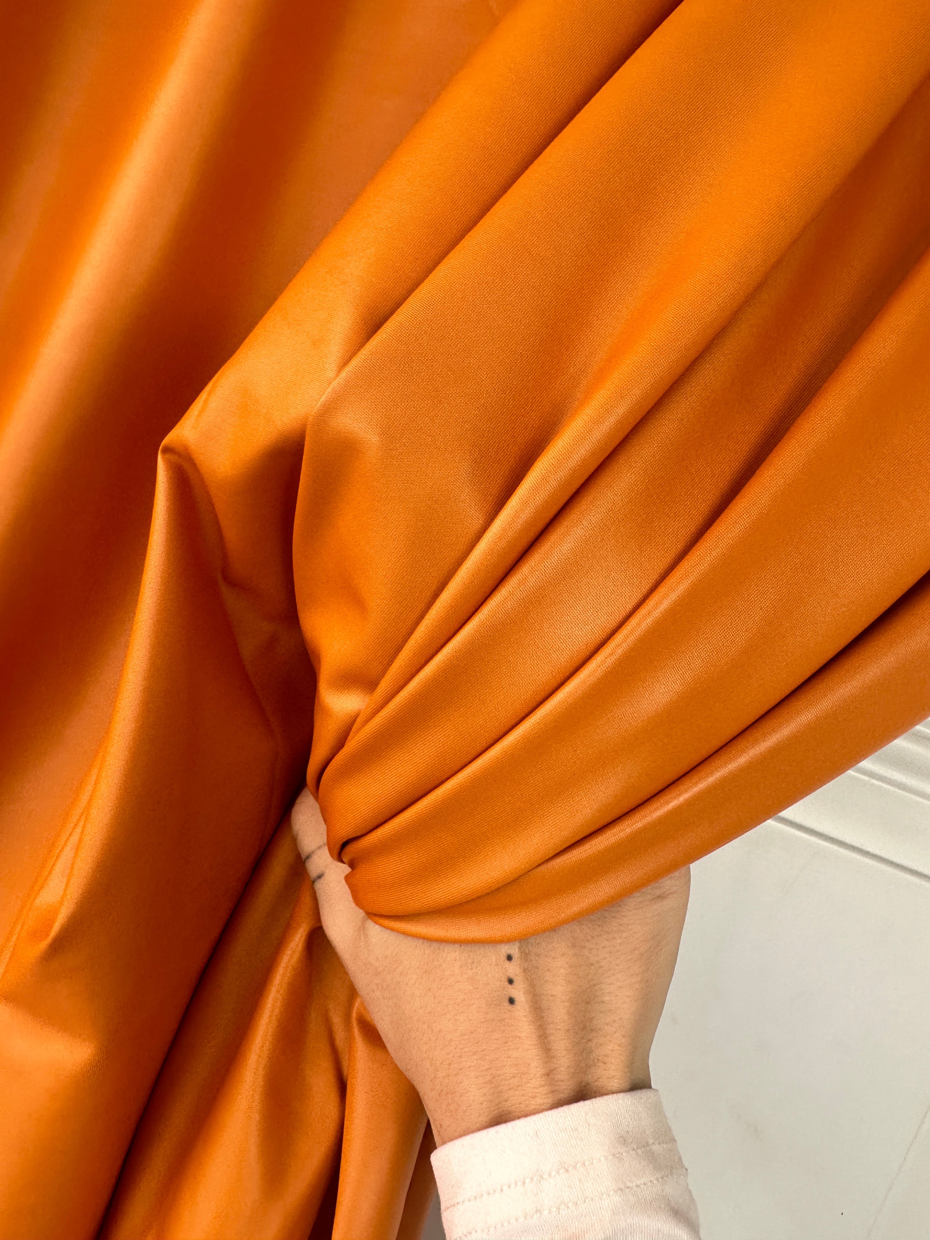 mustard 4 Way Stretch Pleather, Shiny mustard pleather, neon yeloow pleather, pleather for woman, cheap pleather, dark yellow  spandex