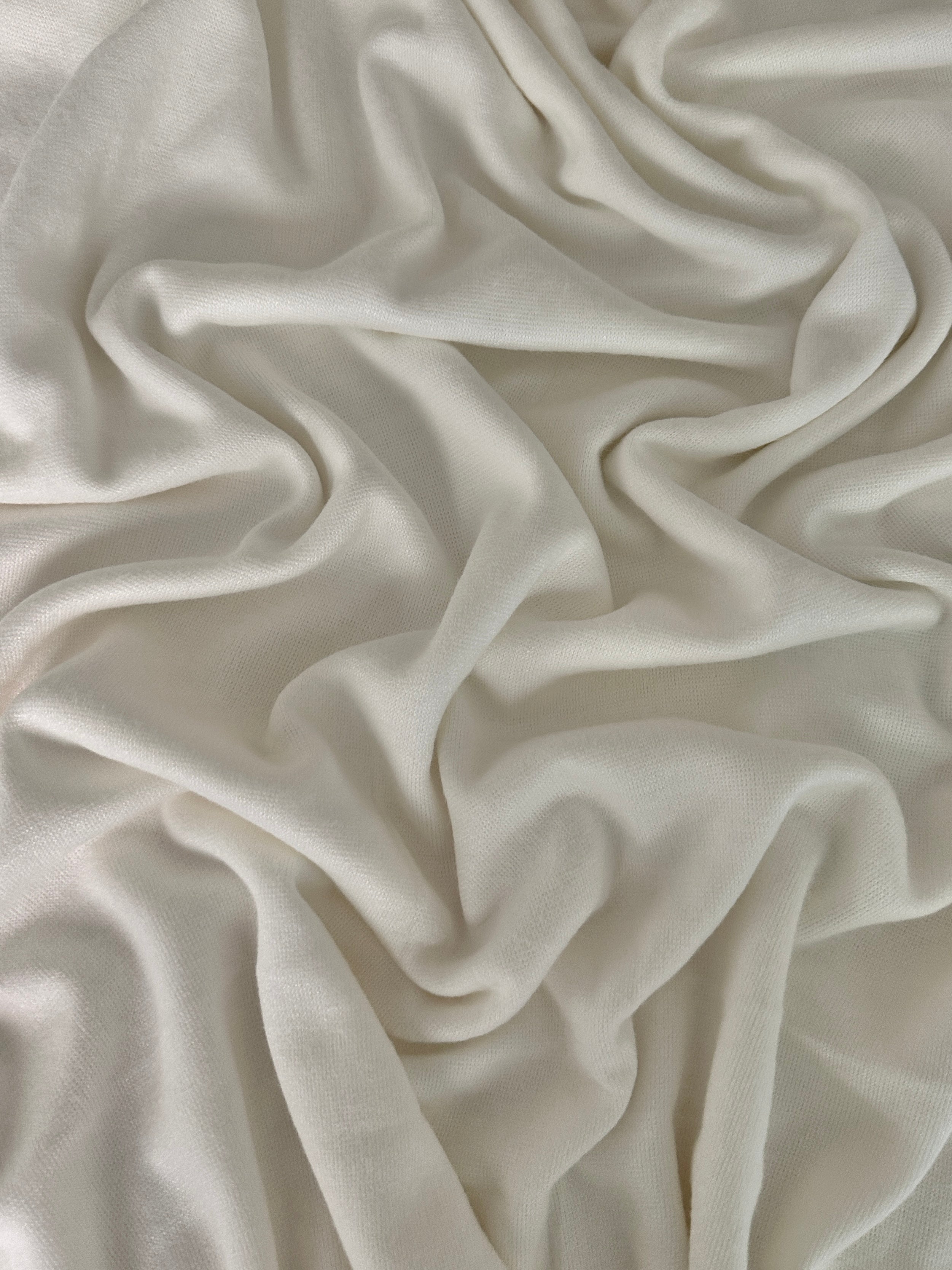 Milk White Ultra Soft Faux Cashmere